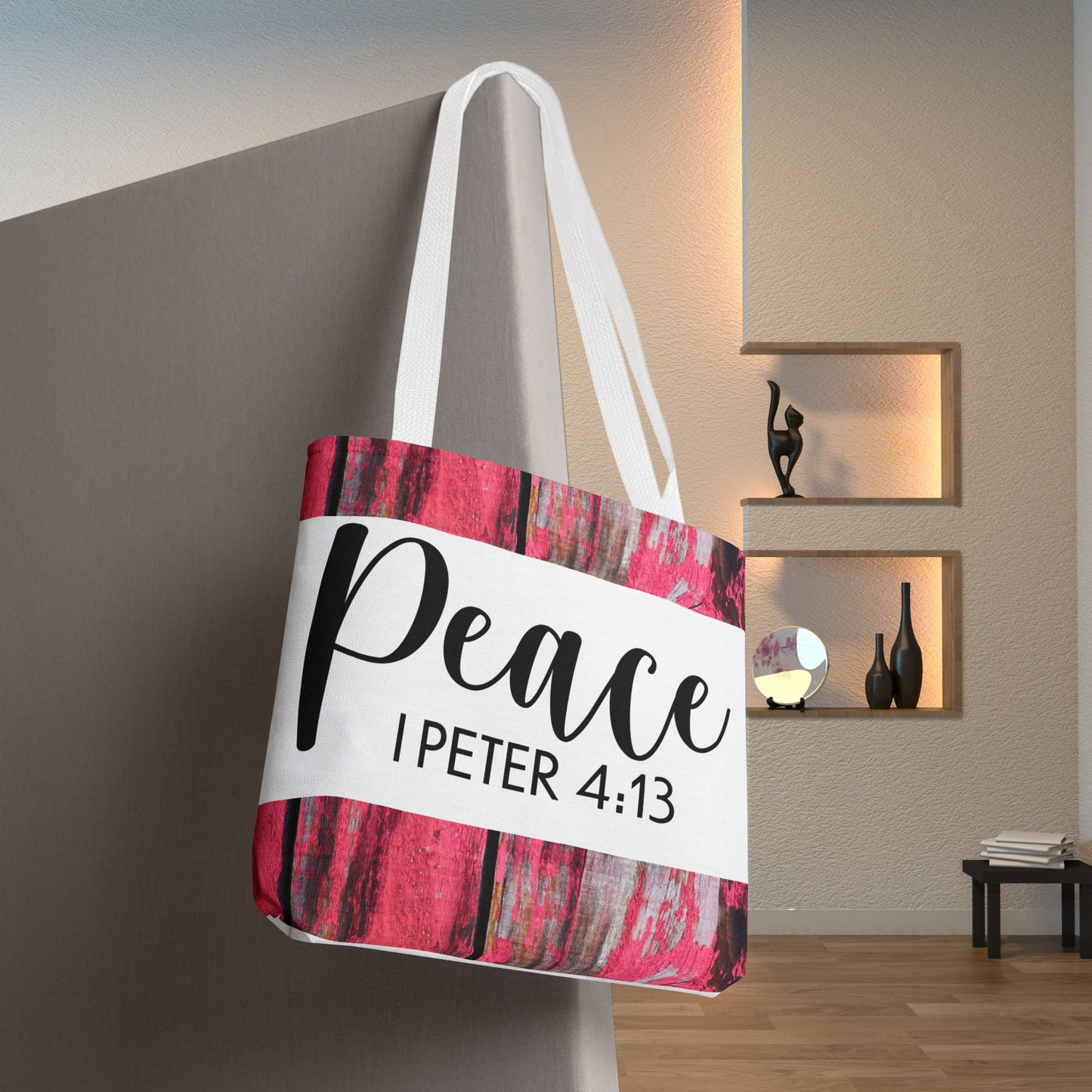 Joy in the fire Peace 1 Peter 4:13 Designer Travel Bag Scripture Design (Double sided print)