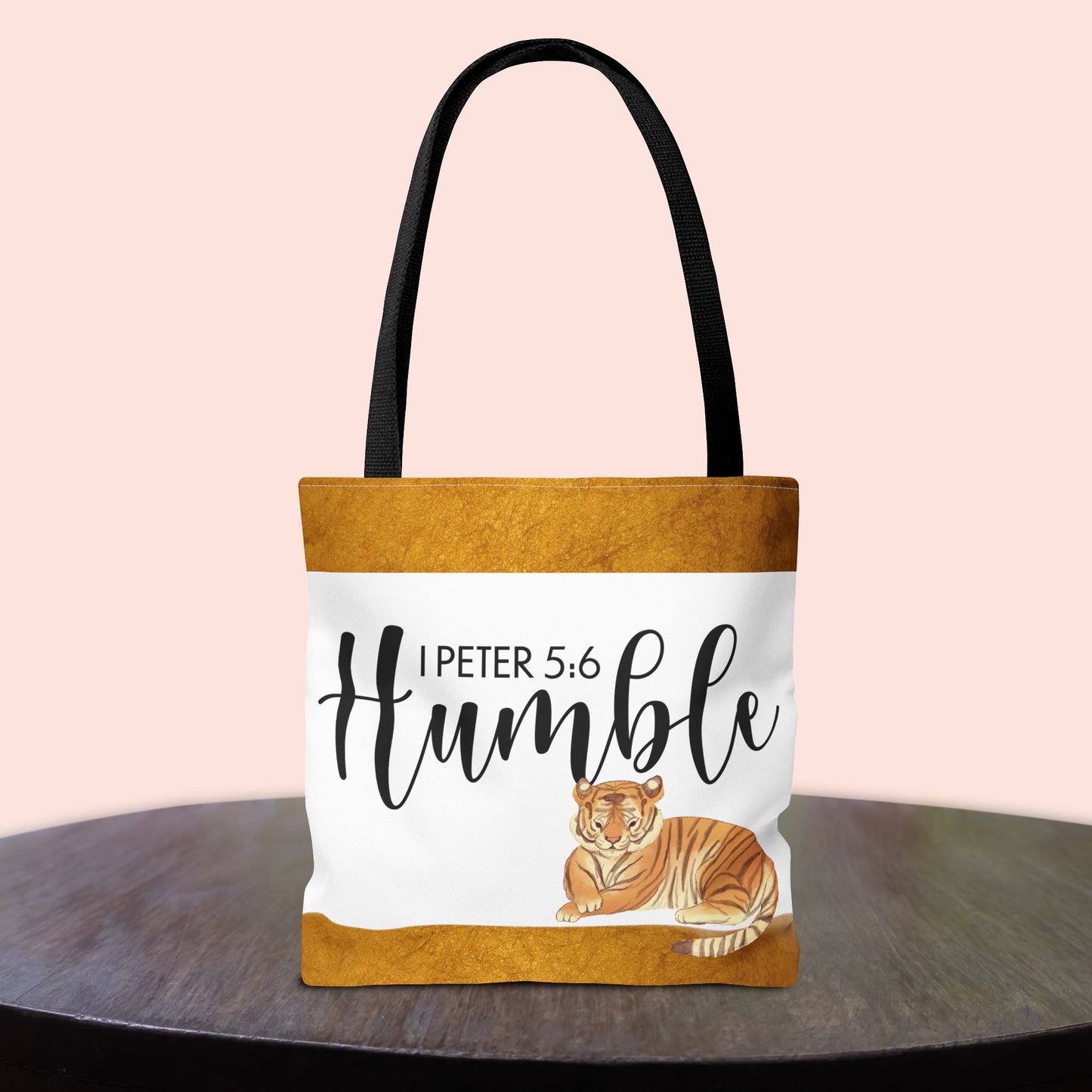 Humble Scripture Inspirational Travel Bag – 1 Peter 5:6 Scripture Design Printed on both sides