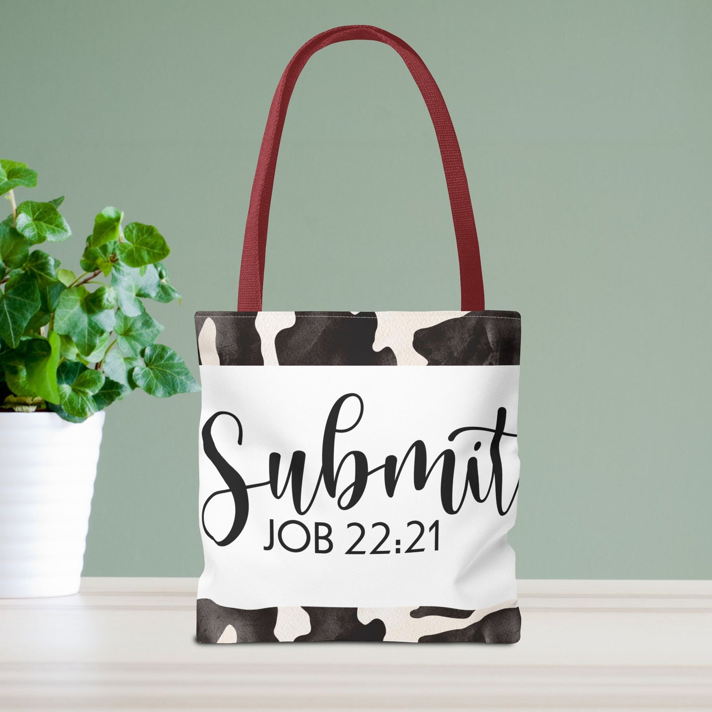 Submit to God's Will – Job 22:21 Scripture-Inspired Designer Travel Bag for Faith-Filled Living and Everyday Encouragement (Double-sided print)
