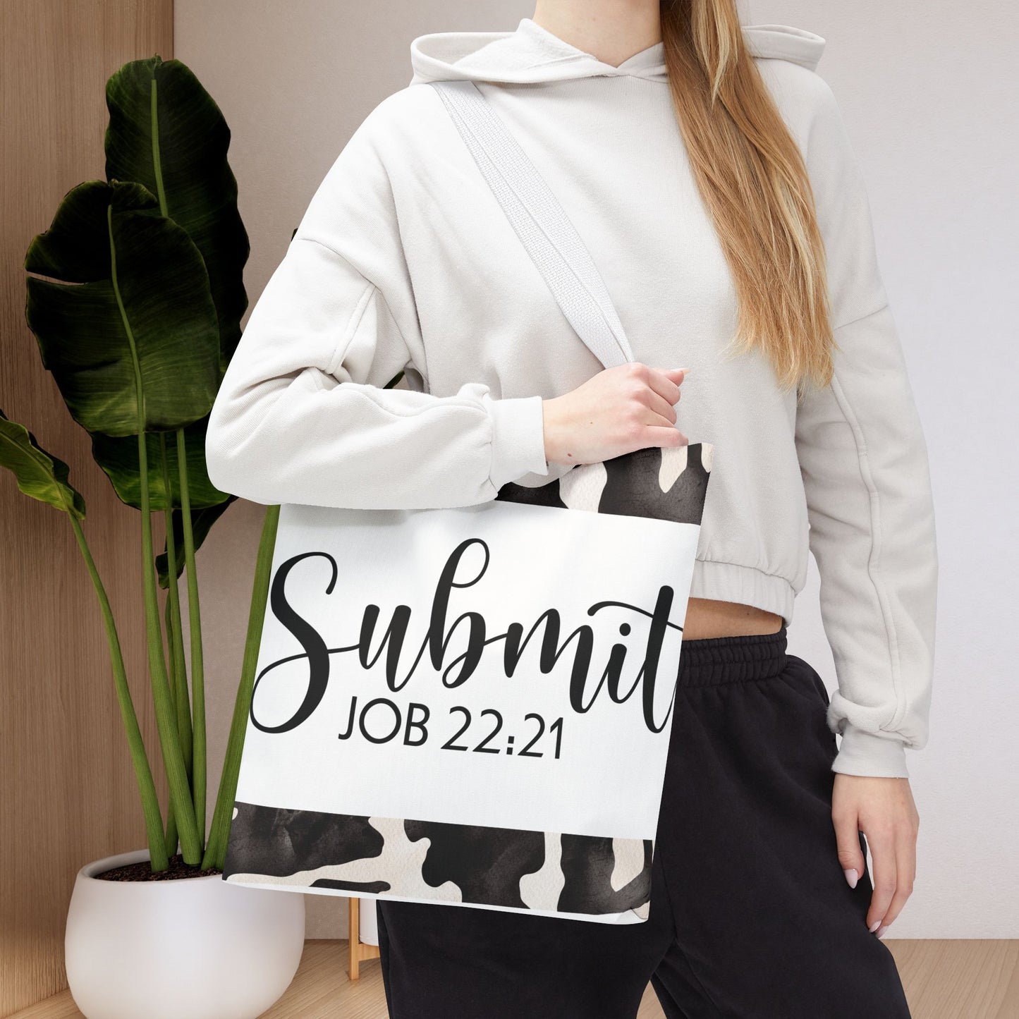 Submit to God's Will – Job 22:21 Scripture-Inspired Designer Travel Bag for Faith-Filled Living and Everyday Encouragement (Double-sided print)