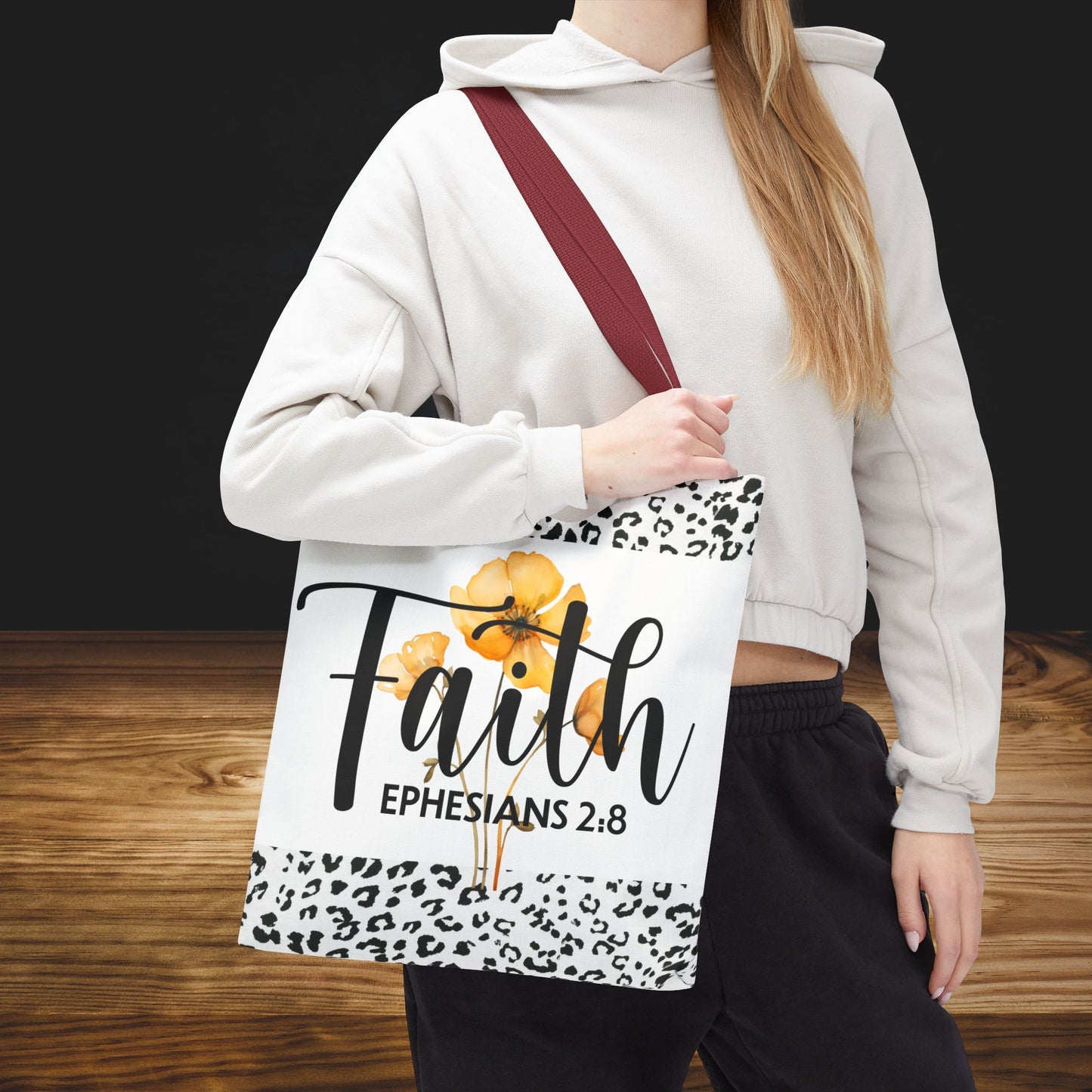 Saved by grace designer travel bag Faith ephesians 2:8 designer traval bag Double sided print great for gifting and everyday wear