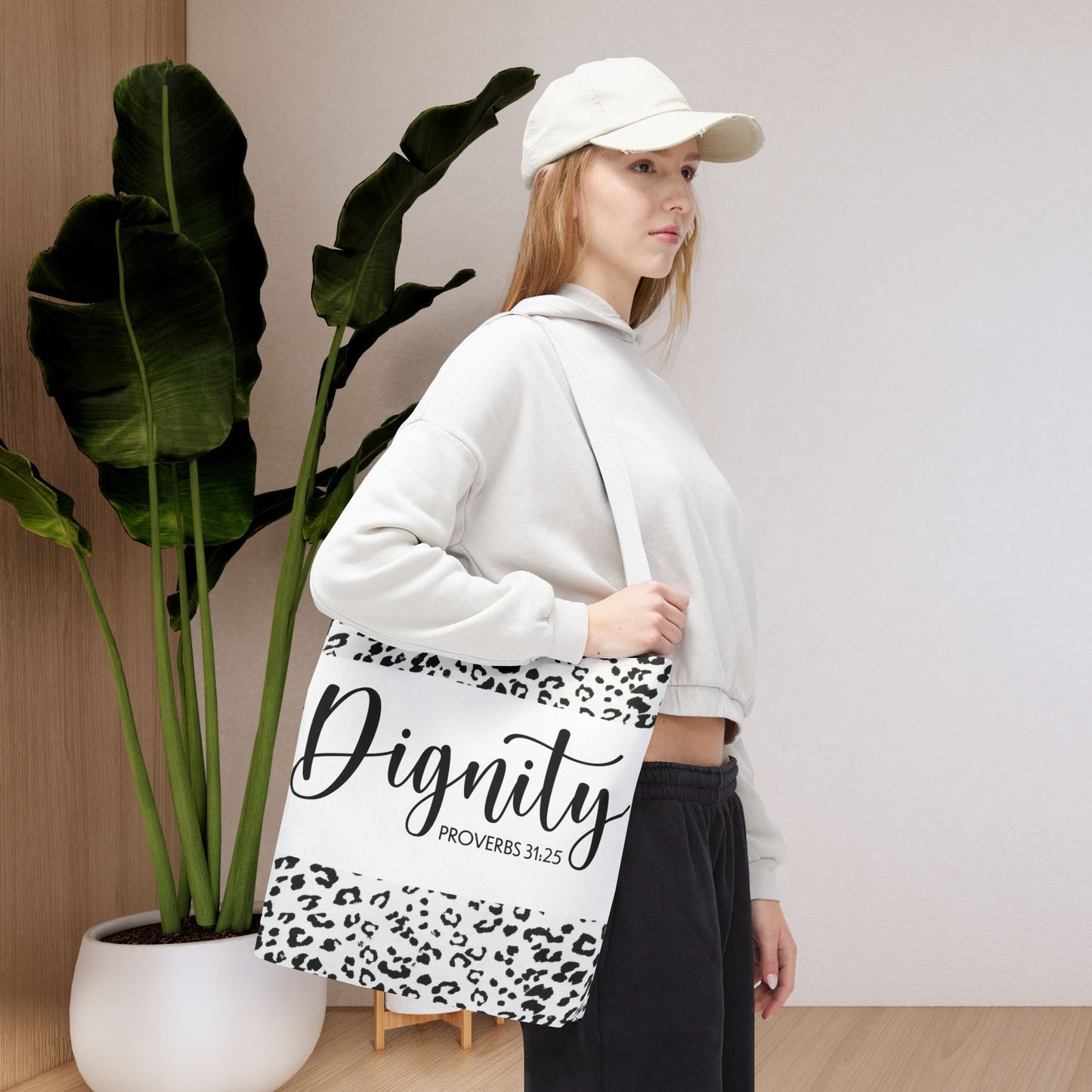 Dignity– Proverbs 31:25 Inspirational Designer Travel Bag Comfort on the Go designer travel bag