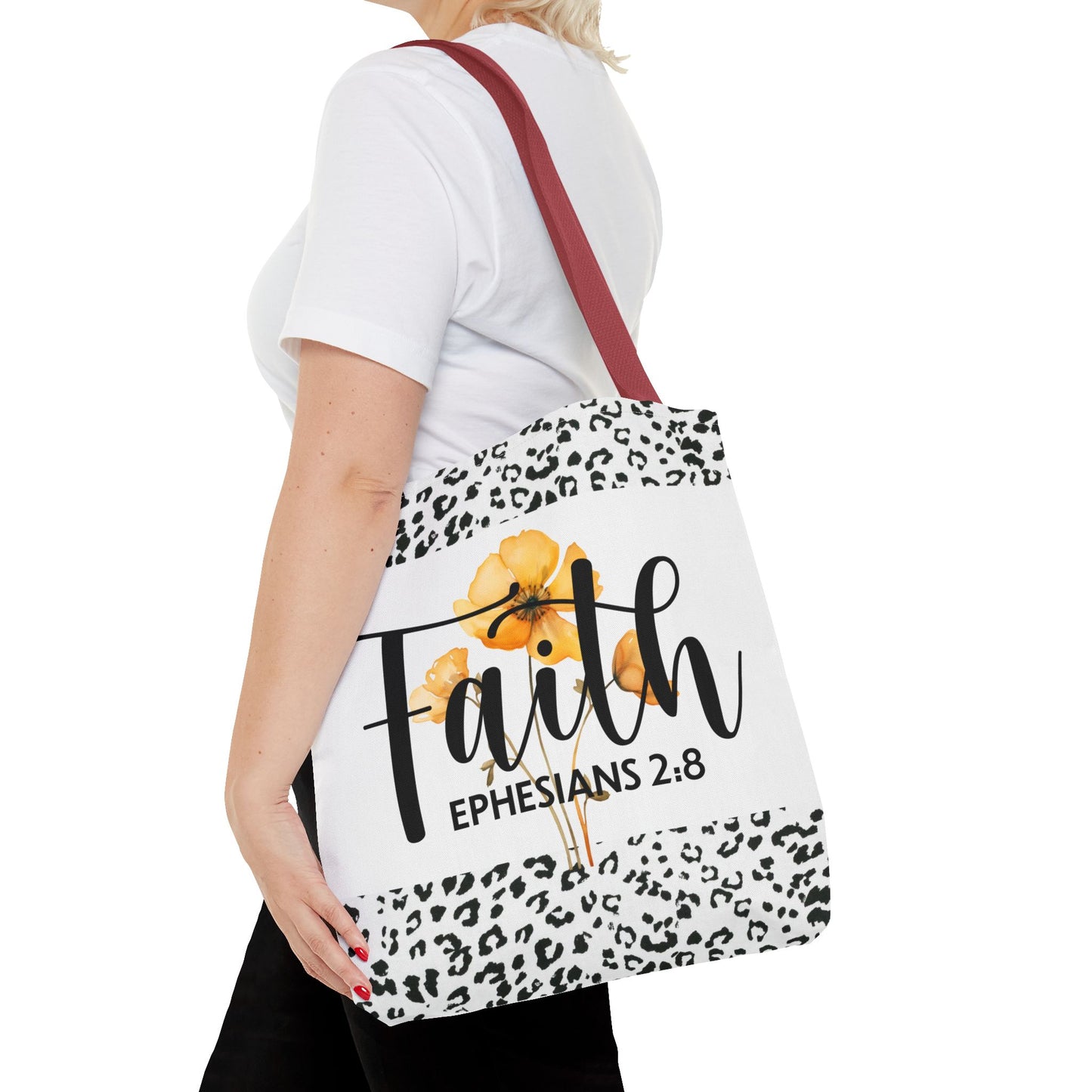 Saved by grace designer travel bag Faith ephesians 2:8 designer traval bag Double sided print great for gifting and everyday wear