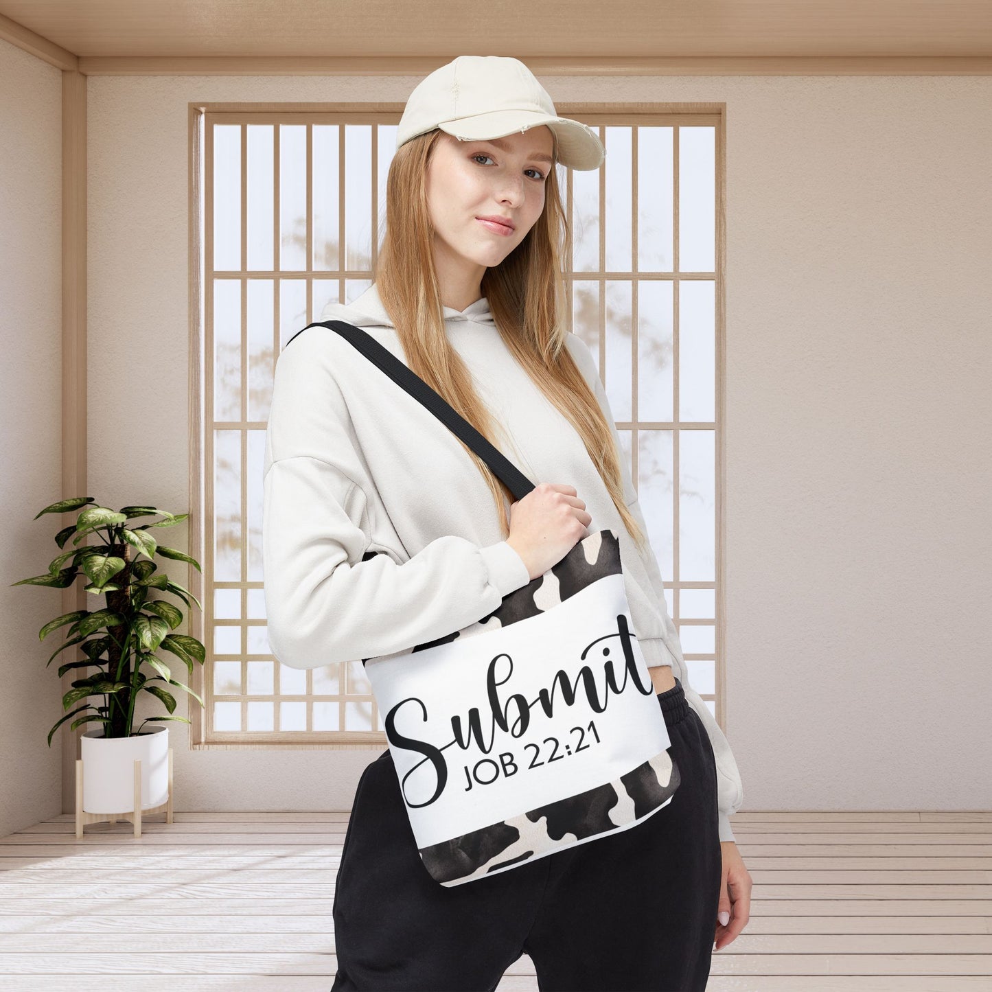 Submit to God's Will – Job 22:21 Scripture-Inspired Designer Travel Bag for Faith-Filled Living and Everyday Encouragement (Double-sided print)