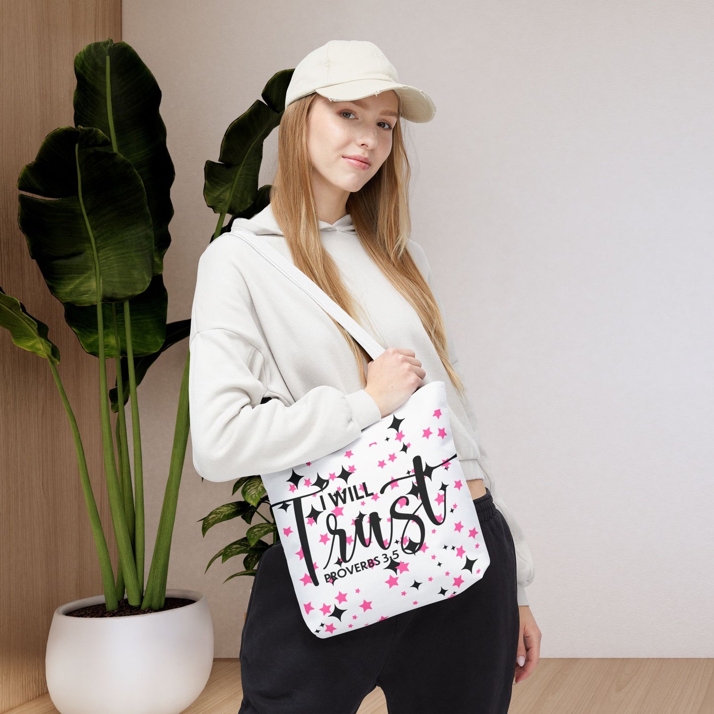 Trust in the Lord Travel Bag – Proverbs 3:5 | Inspirational Designer Carryall for Daily Encouragement(Double-sided print)