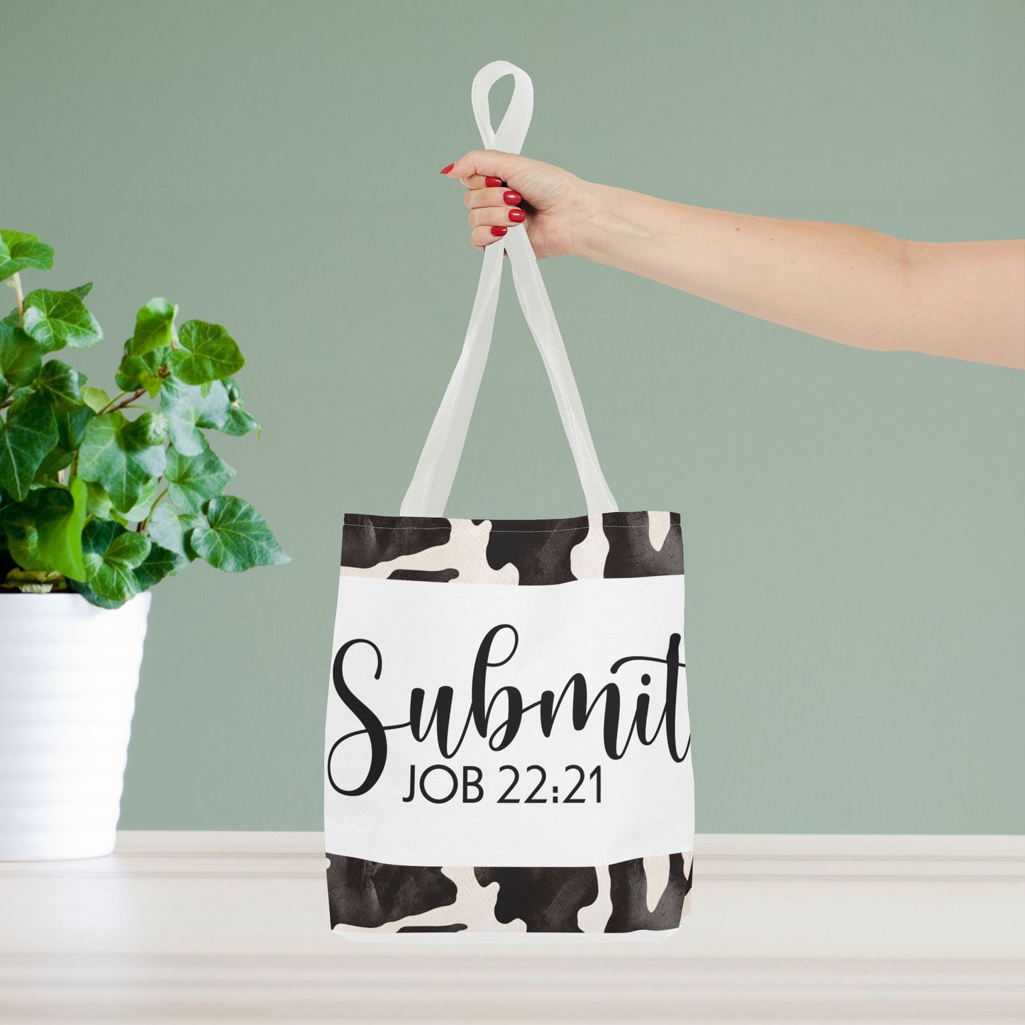 Submit to God's Will – Job 22:21 Scripture-Inspired Designer Travel Bag for Faith-Filled Living and Everyday Encouragement (Double-sided print)