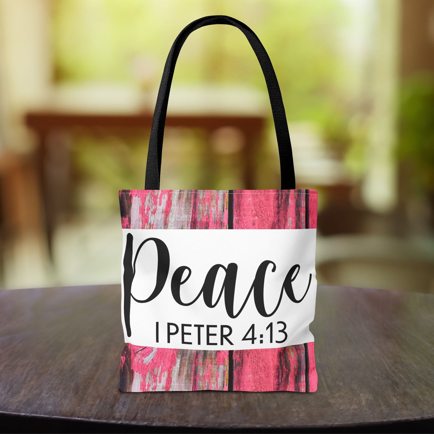 Joy in the fire Peace 1 Peter 4:13 Designer Travel Bag Scripture Design (Double sided print)