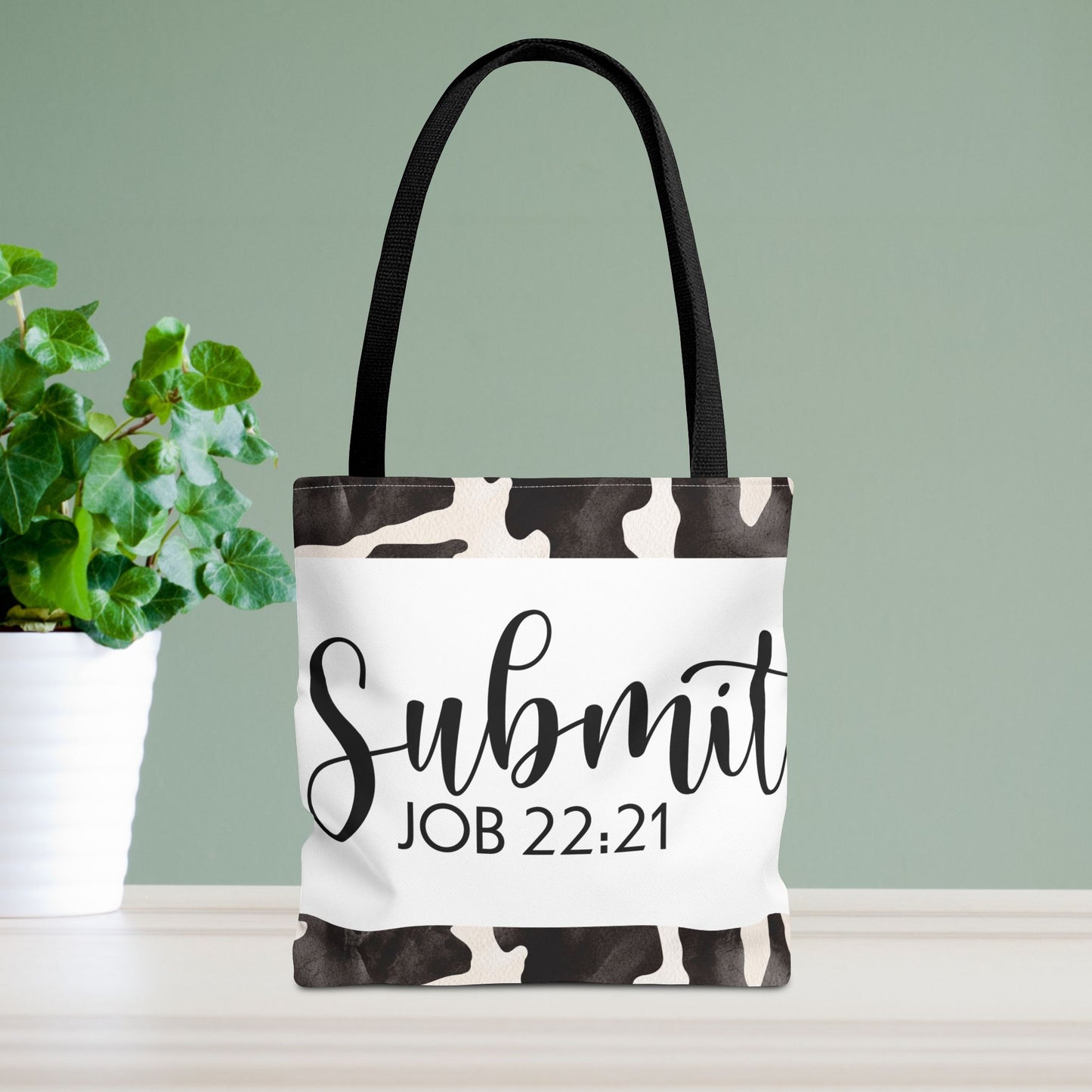 Submit to God's Will – Job 22:21 Scripture-Inspired Designer Travel Bag for Faith-Filled Living and Everyday Encouragement (Double-sided print)
