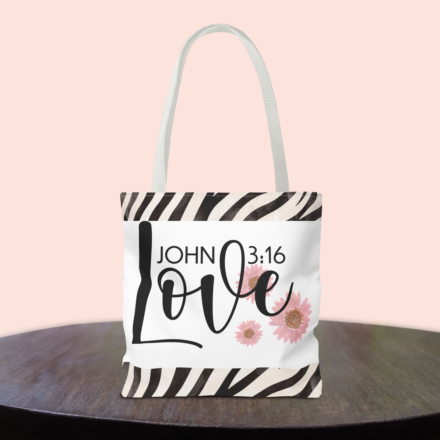 Love Unconditional Travel Bag – Inspired by John 3:16 | Faith-Filled Elegance for Everyday Use Double sided print