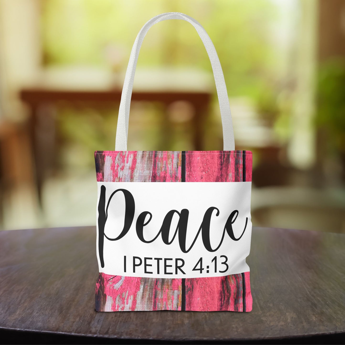 Joy in the fire Peace 1 Peter 4:13 Designer Travel Bag Scripture Design (Double sided print)