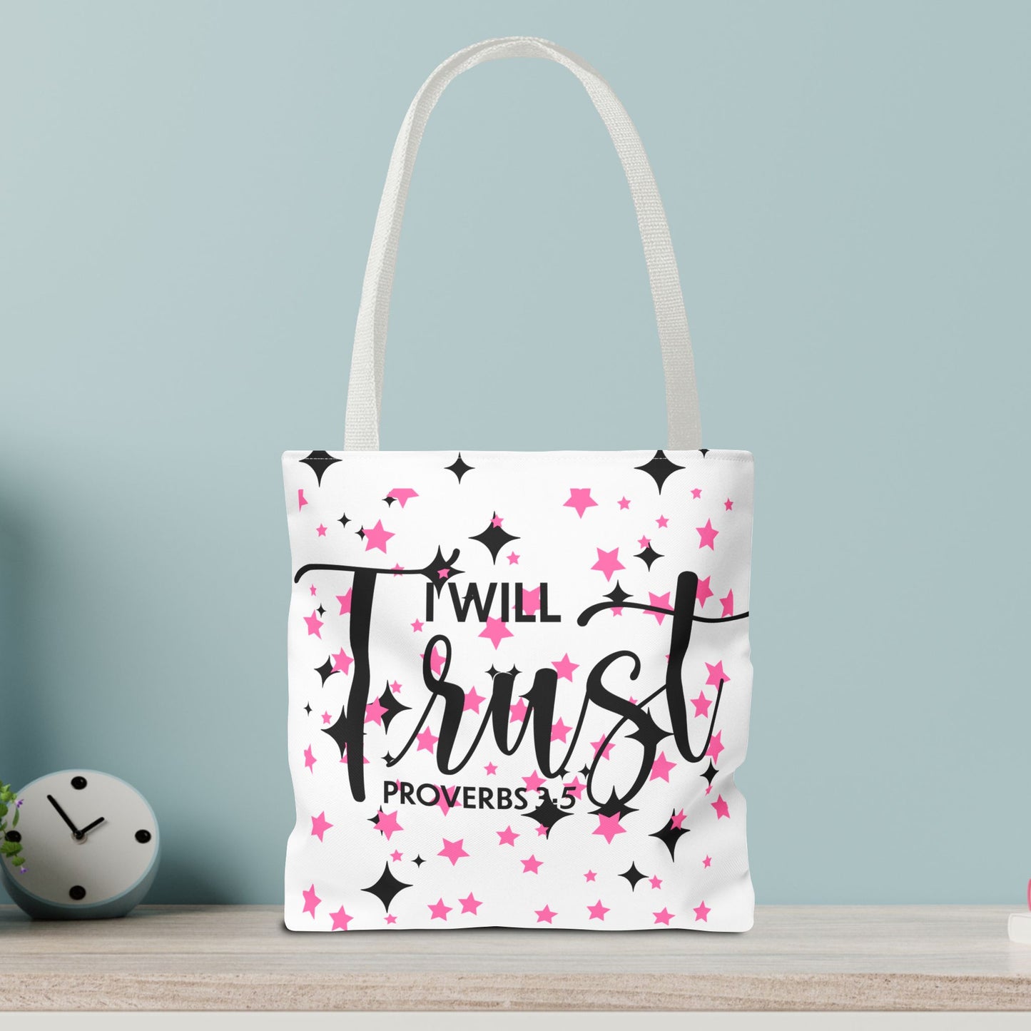 Trust in the Lord Travel Bag – Proverbs 3:5 | Inspirational Designer Carryall for Daily Encouragement(Double-sided print)