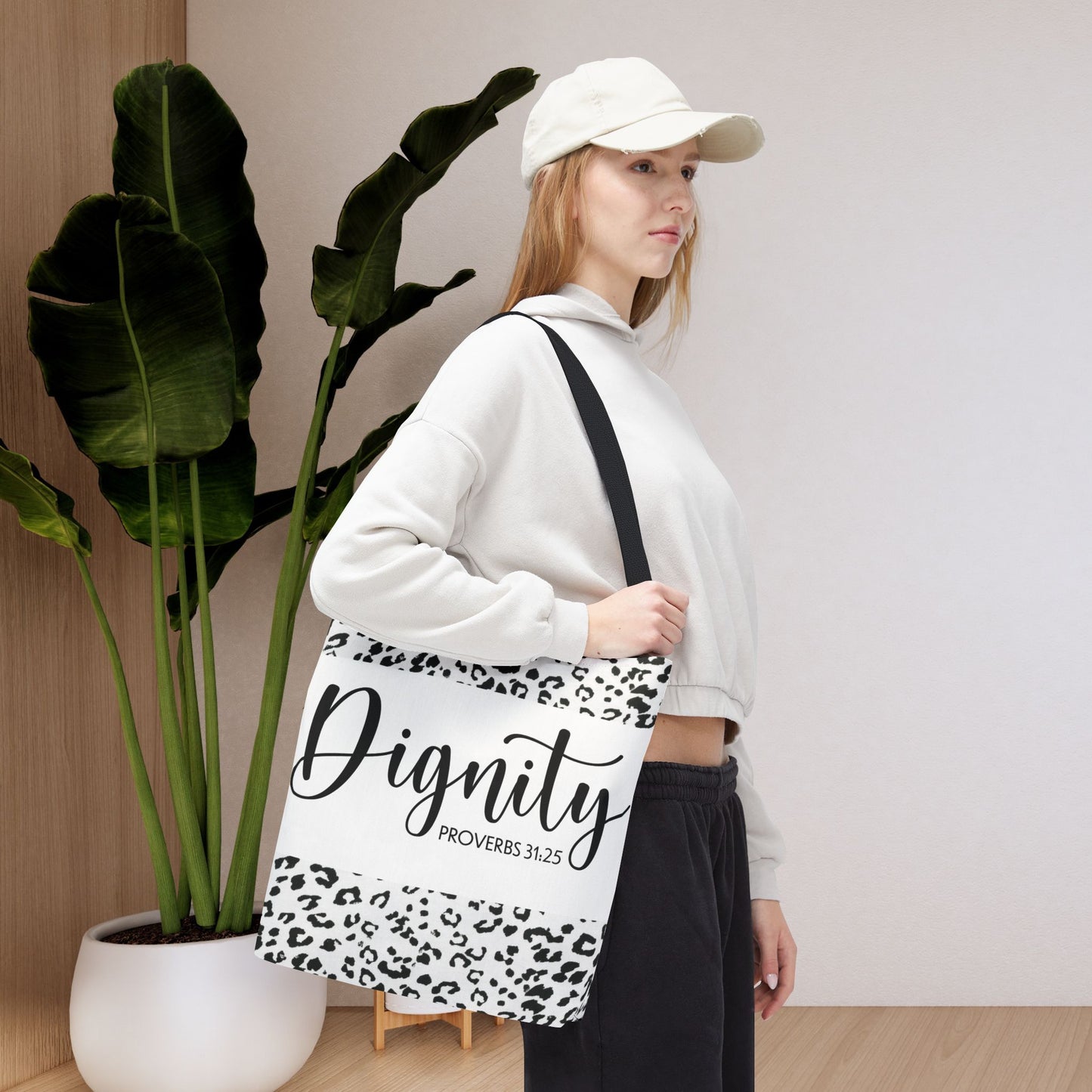 Dignity– Proverbs 31:25 Inspirational Designer Travel Bag Comfort on the Go designer travel bag