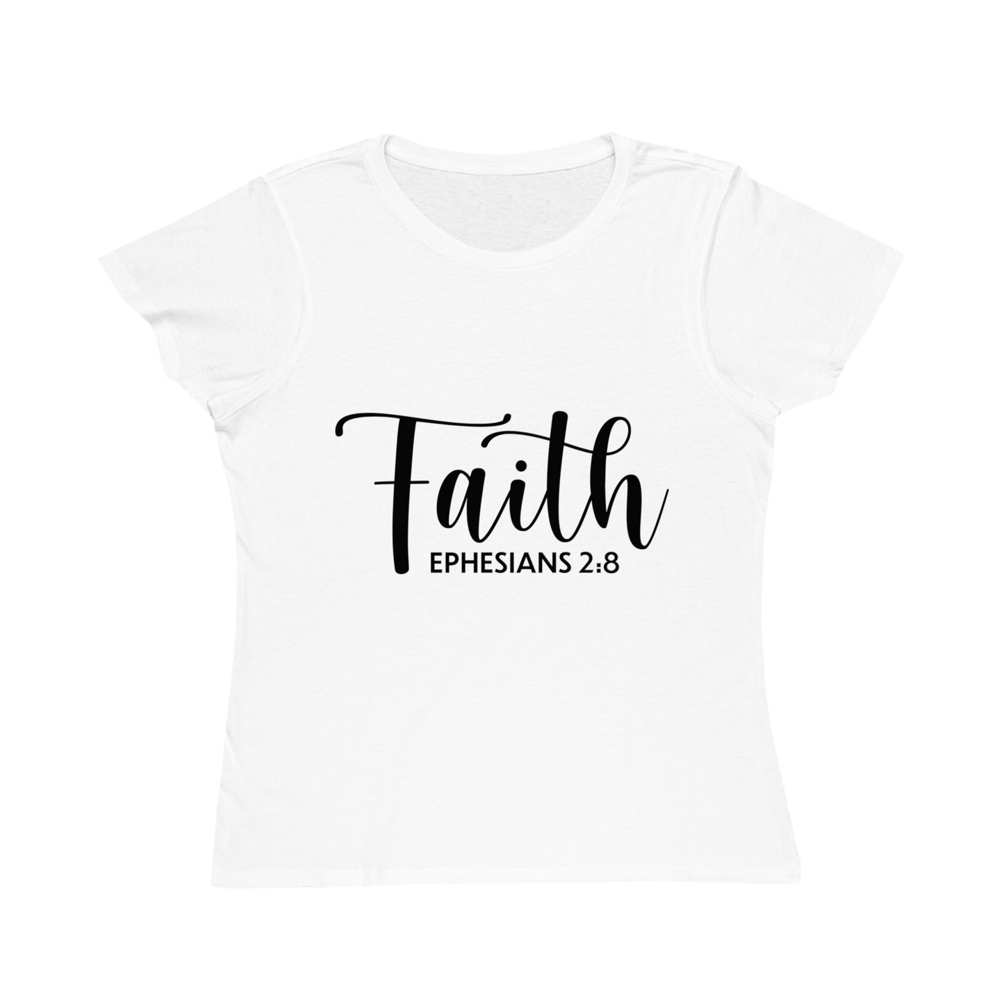 Faith-Inspiring Organic Women's T-Shirt | Inspirational Apparel, Christian Gift, Casual Women's Wear, Ephesians 2:8 Tee, Mindful Fashion