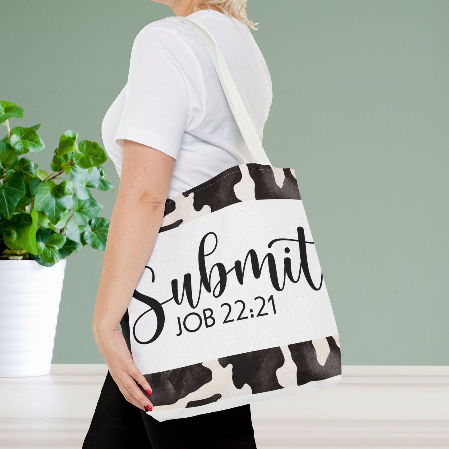 Submit to God's Will – Job 22:21 Scripture-Inspired Designer Travel Bag for Faith-Filled Living and Everyday Encouragement (Double-sided print)