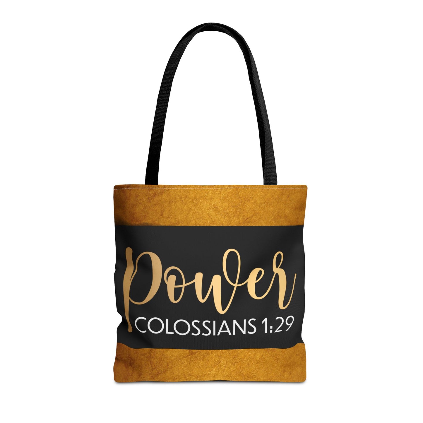 Fueled by His Power – Colossians 1:29 Motivational Travel Bag custom designer travel bag for gifting or everyday wear (Double-sided Print)
