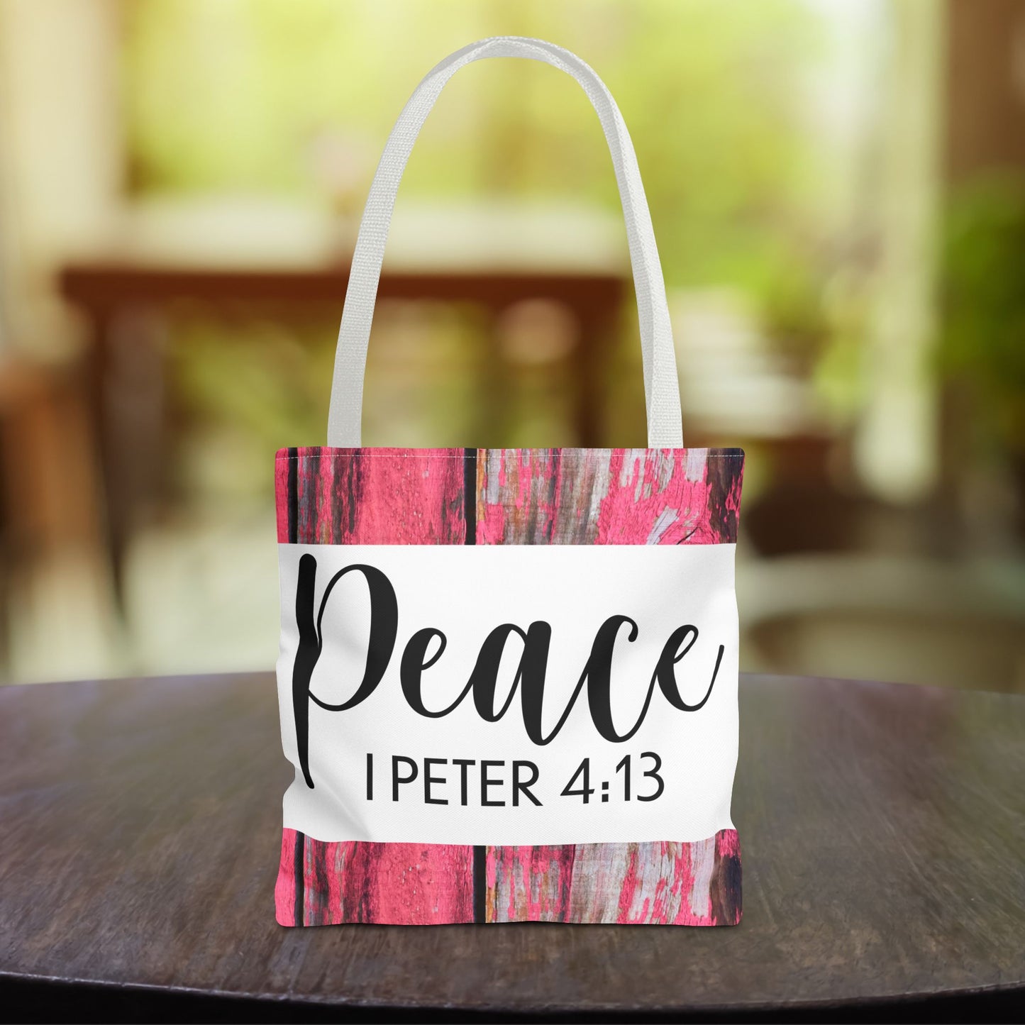 Joy in the fire Peace 1 Peter 4:13 Designer Travel Bag Scripture Design (Double sided print)