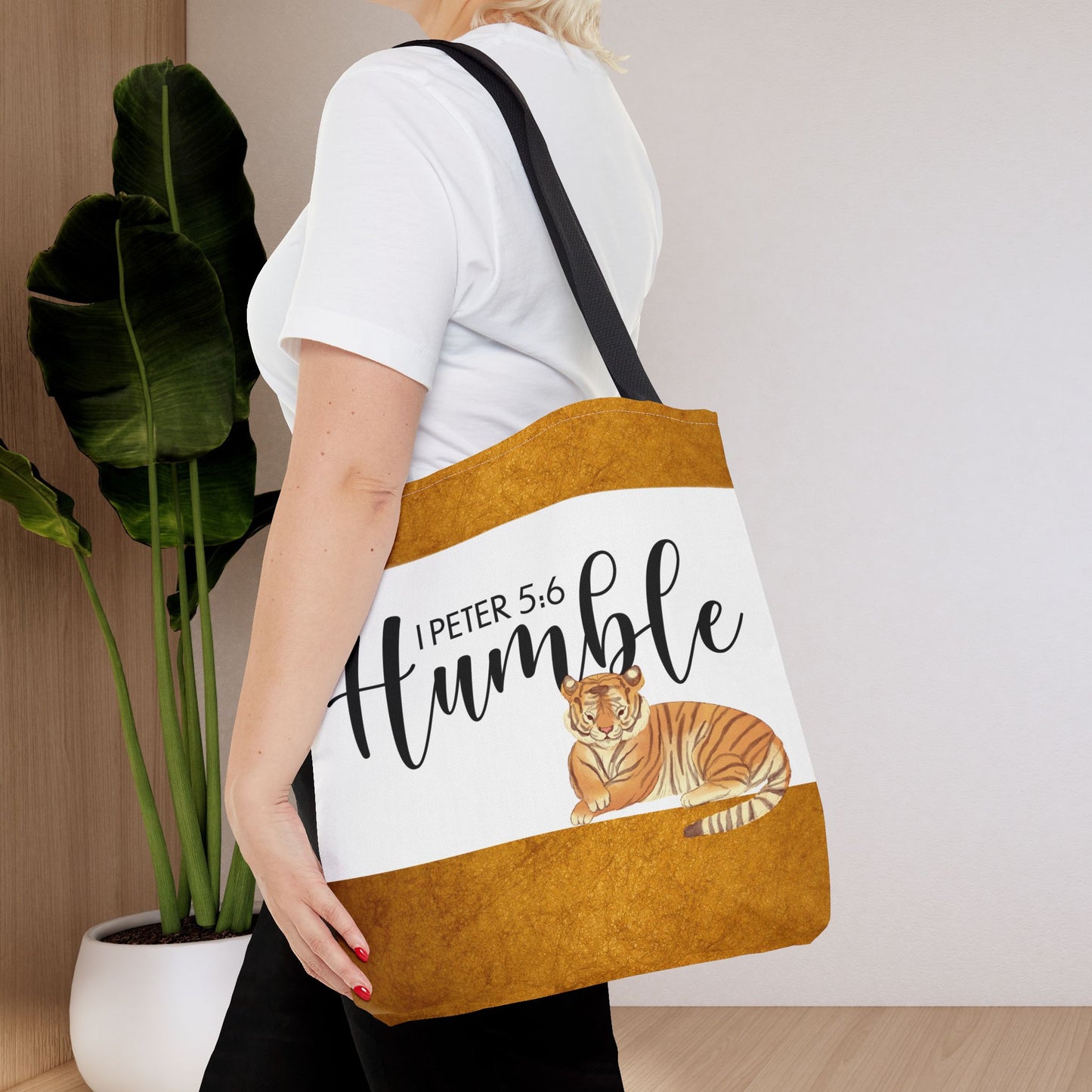 Humble Scripture Inspirational Travel Bag – 1 Peter 5:6 Scripture Design Printed on both sides
