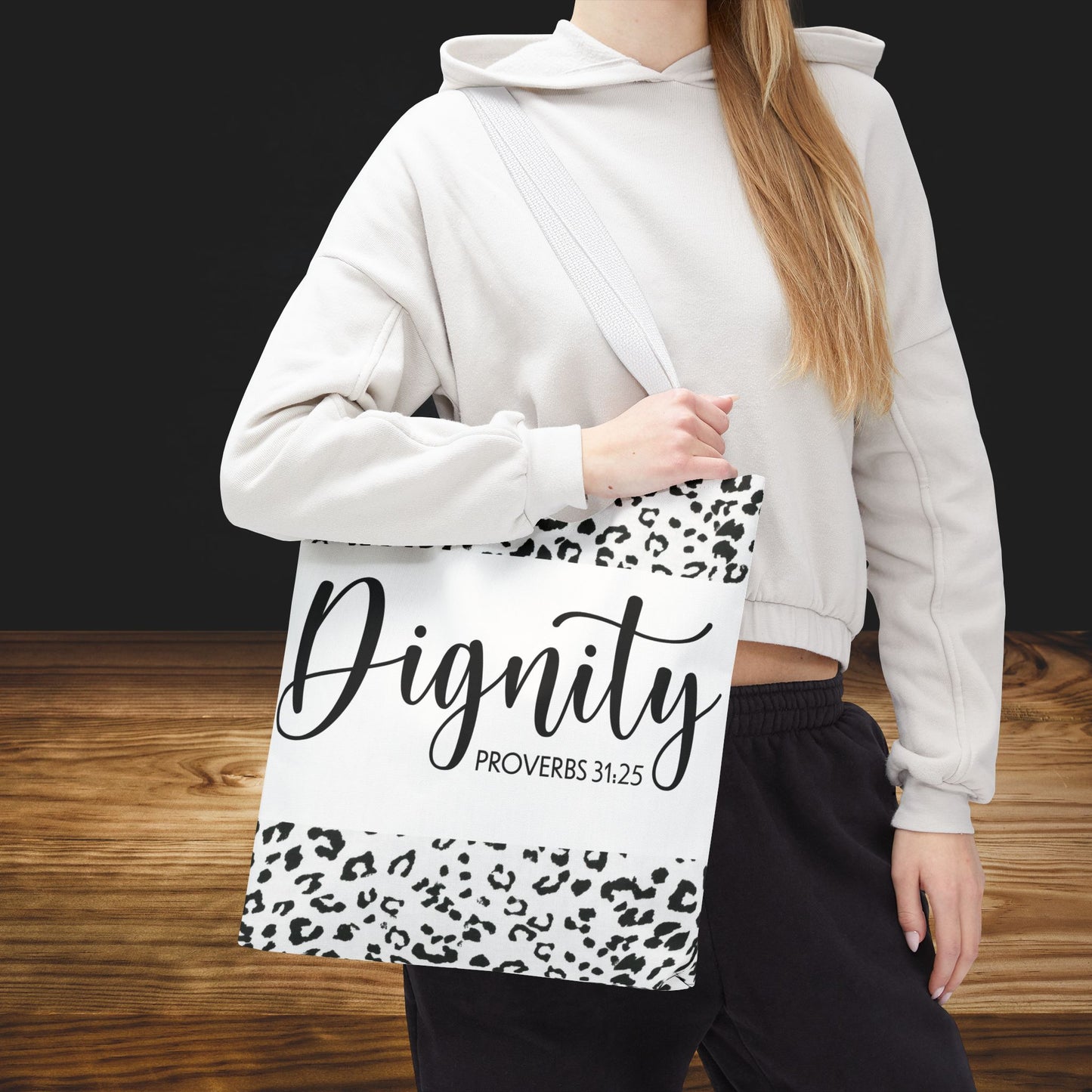 Dignity– Proverbs 31:25 Inspirational Designer Travel Bag Comfort on the Go designer travel bag