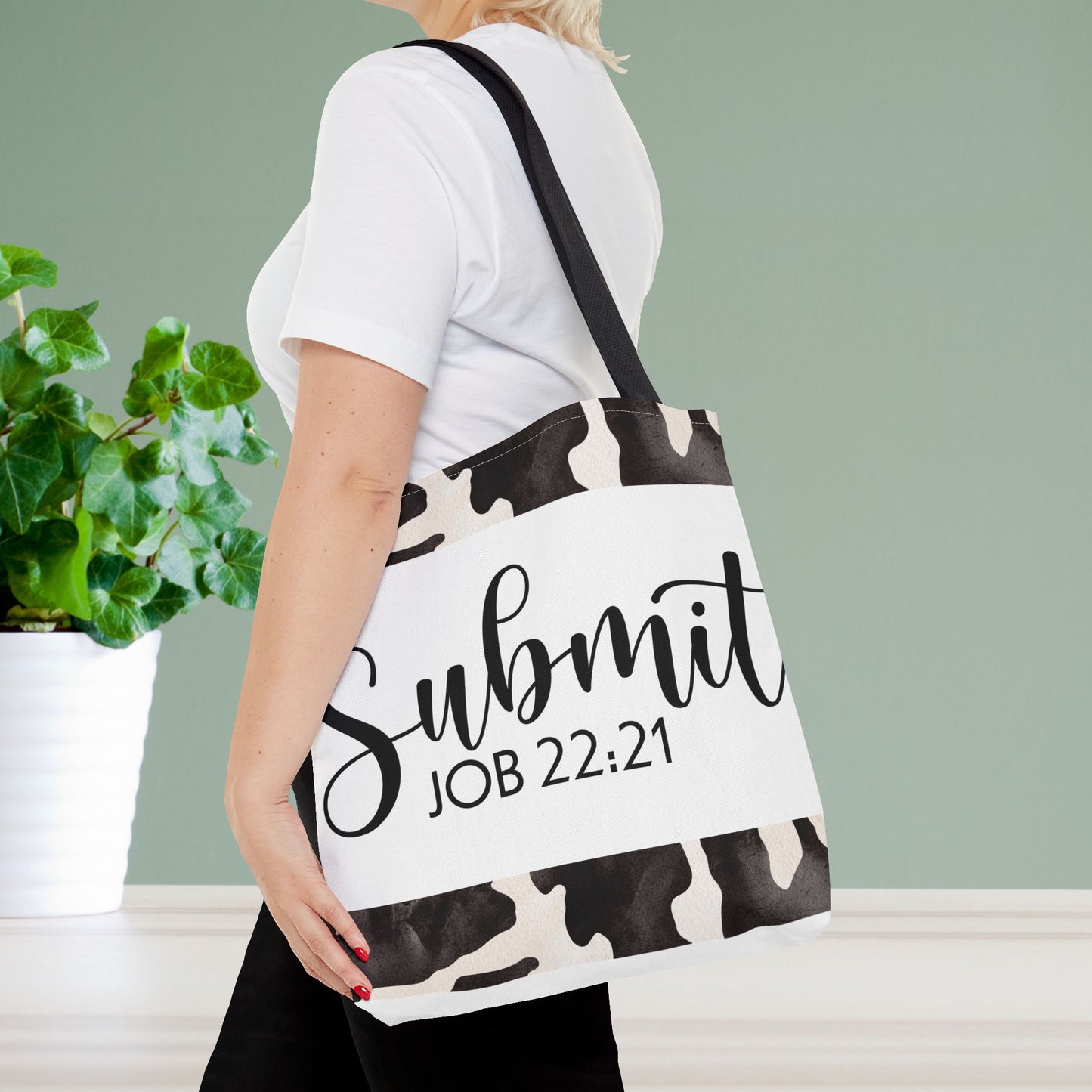 Submit to God's Will – Job 22:21 Scripture-Inspired Designer Travel Bag for Faith-Filled Living and Everyday Encouragement (Double-sided print)