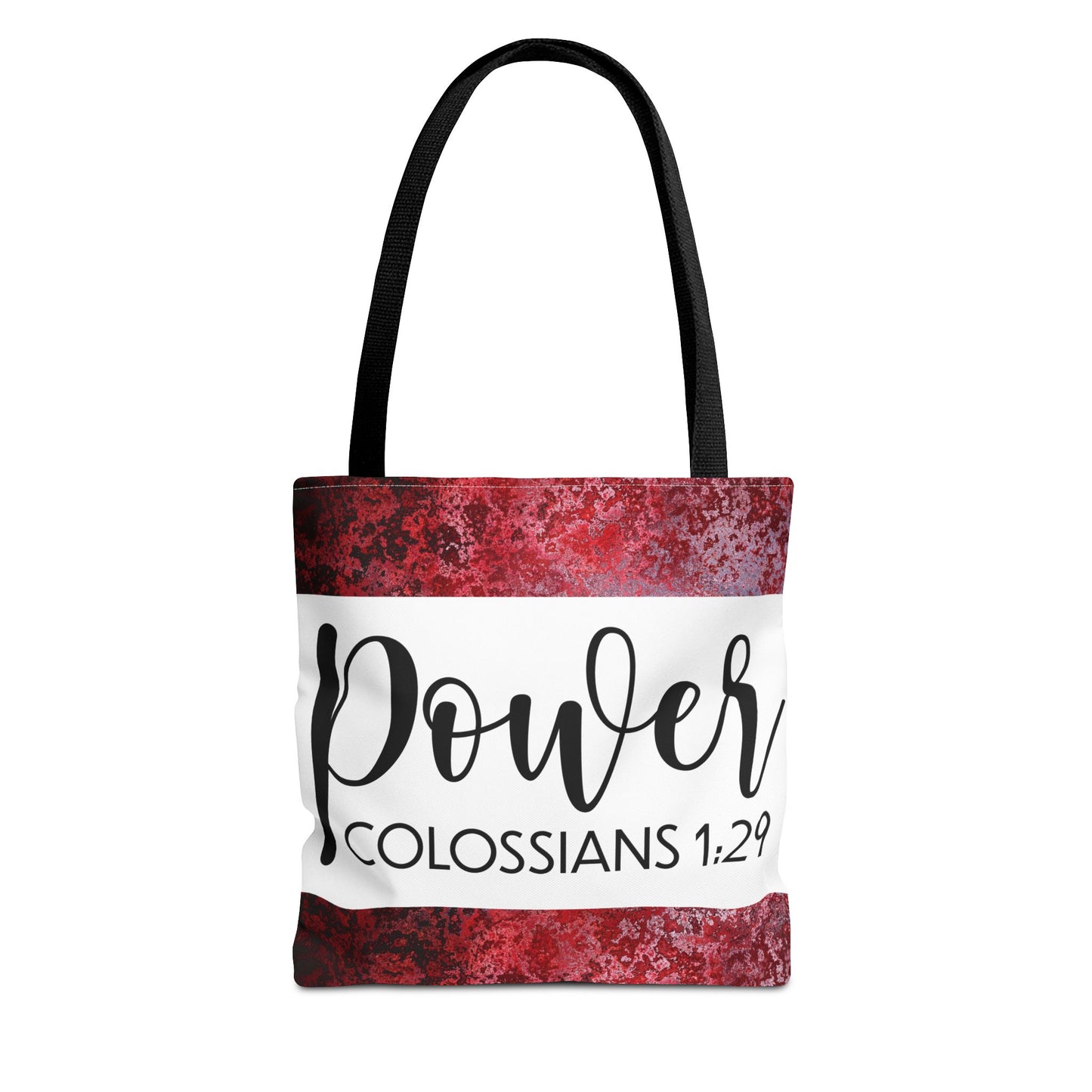Fueled by Faith – Divine Power in Motion (Colossians 1:29) Double sided print Inspirational Carryall for Faith-Filled Living