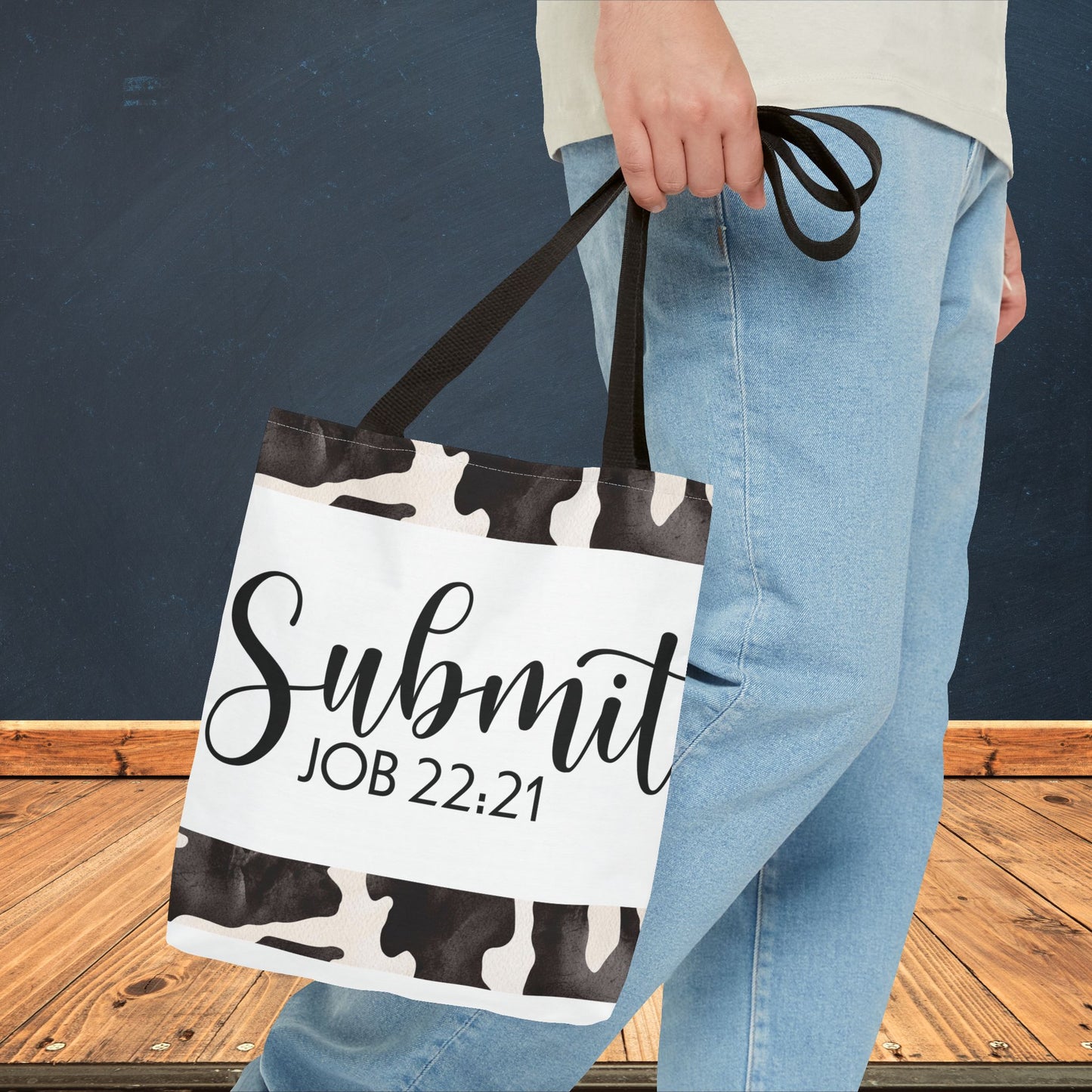 Submit to God's Will – Job 22:21 Scripture-Inspired Designer Travel Bag for Faith-Filled Living and Everyday Encouragement (Double-sided print)