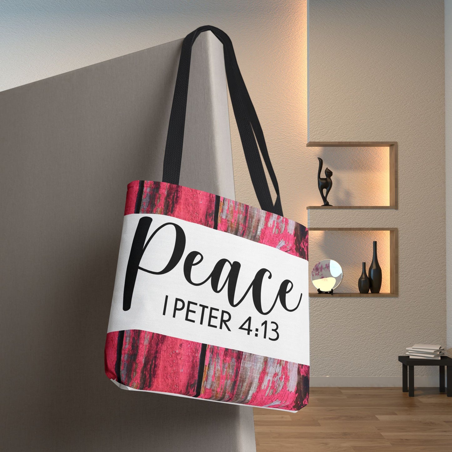 Joy in the fire Peace 1 Peter 4:13 Designer Travel Bag Scripture Design (Double sided print)