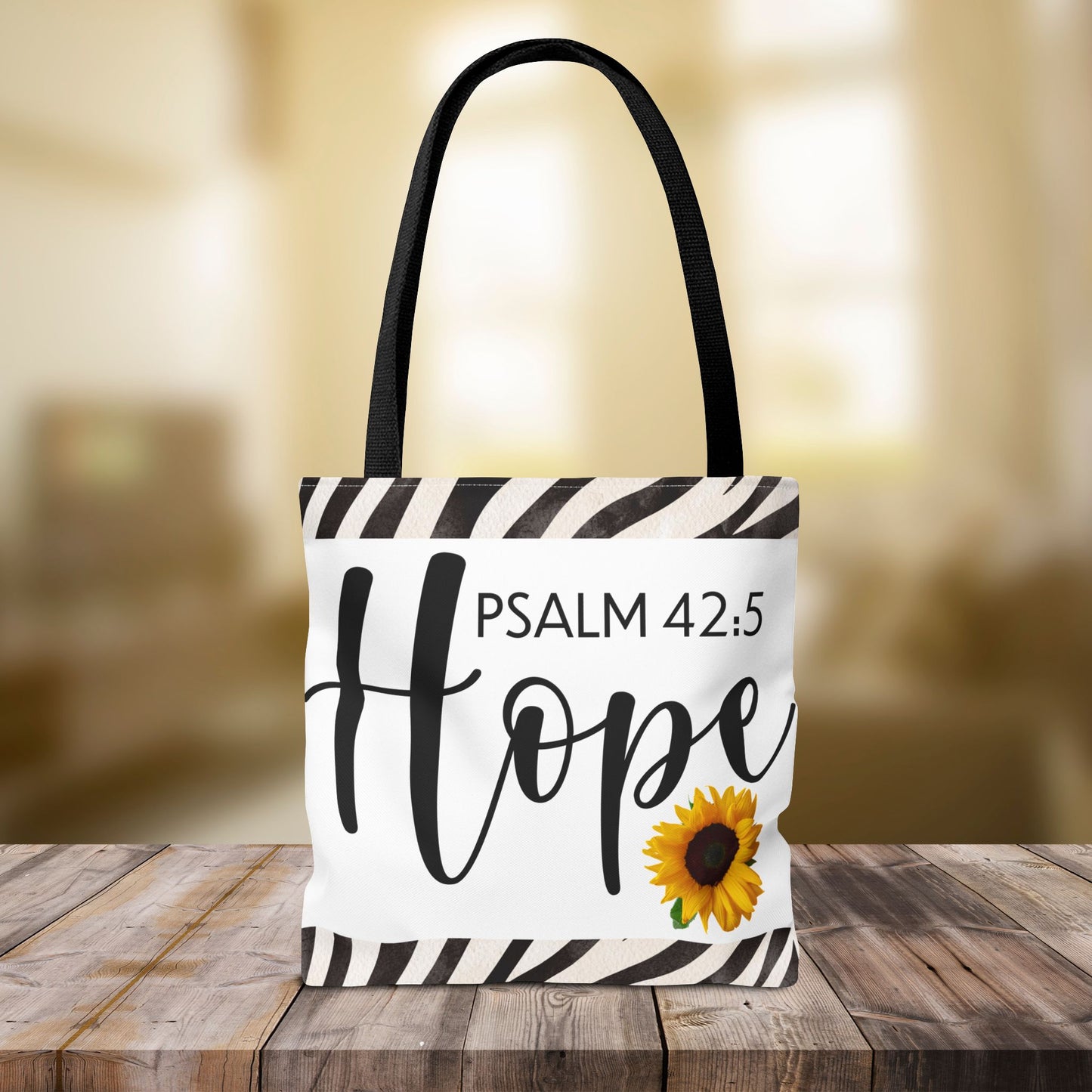 Hope Inspirational Psalm 42:5 TRAVEL Bag - Hopeful Scripture Design Printed on both sides great for gifting or everyday wear