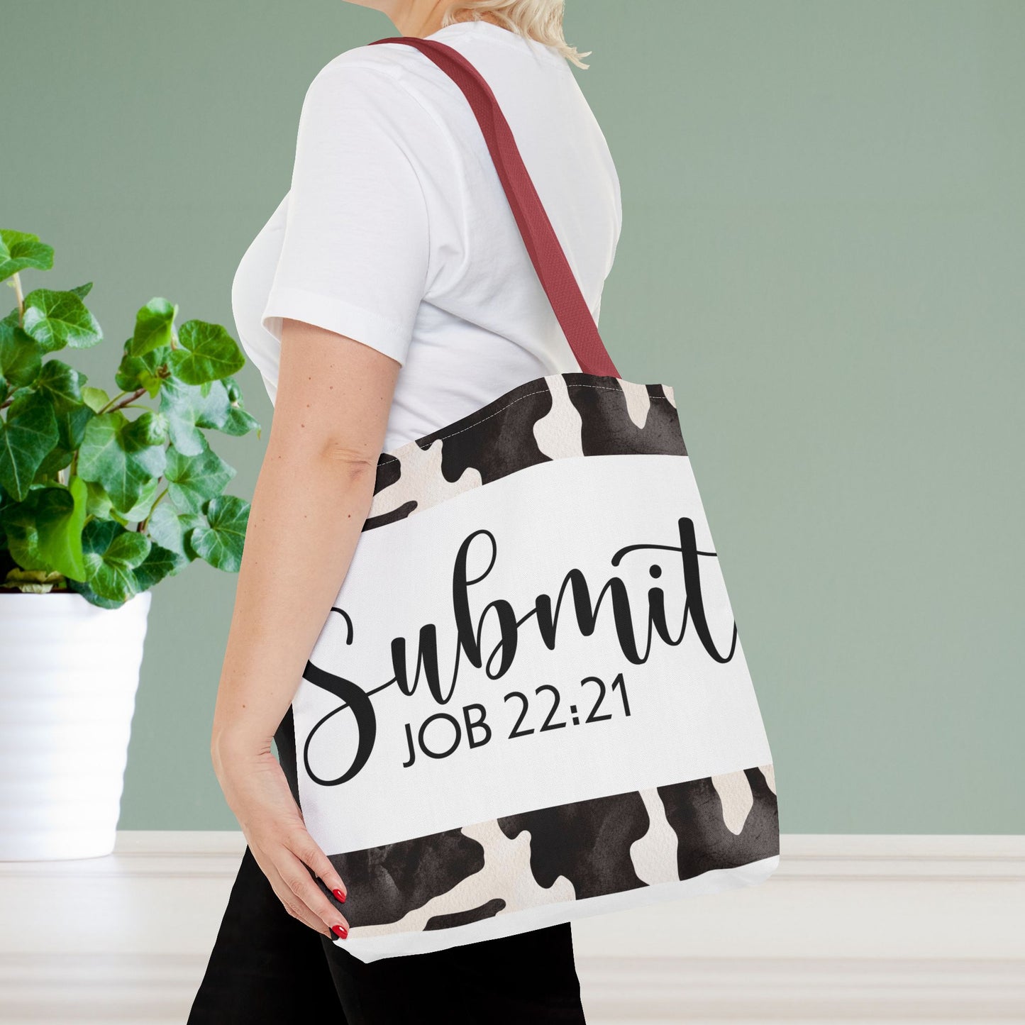 Submit to God's Will – Job 22:21 Scripture-Inspired Designer Travel Bag for Faith-Filled Living and Everyday Encouragement (Double-sided print)