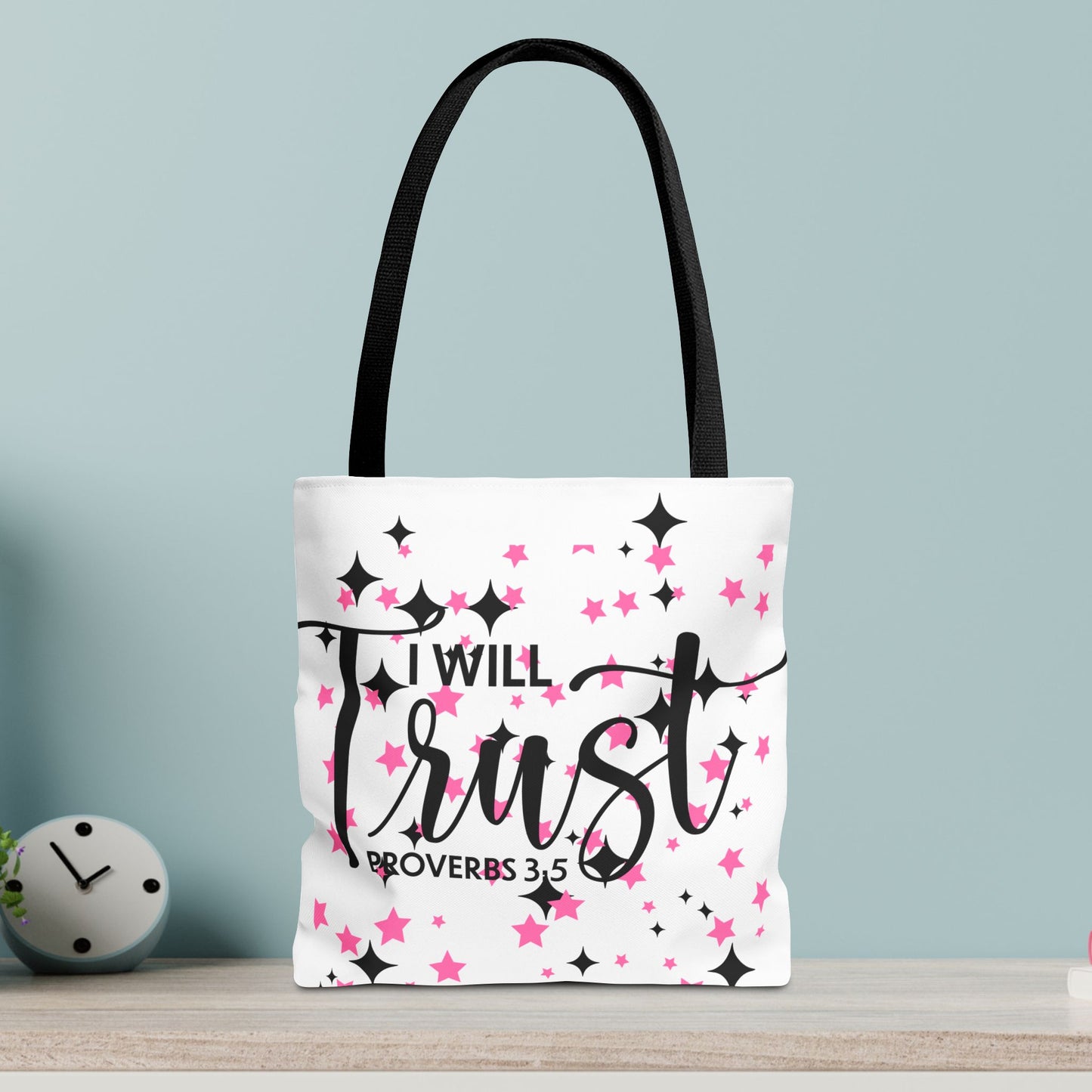 Trust in the Lord Travel Bag – Proverbs 3:5 | Inspirational Designer Carryall for Daily Encouragement(Double-sided print)