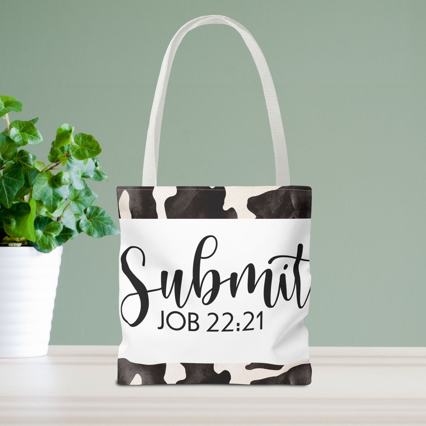 Submit to God's Will – Job 22:21 Scripture-Inspired Designer Travel Bag for Faith-Filled Living and Everyday Encouragement (Double-sided print)