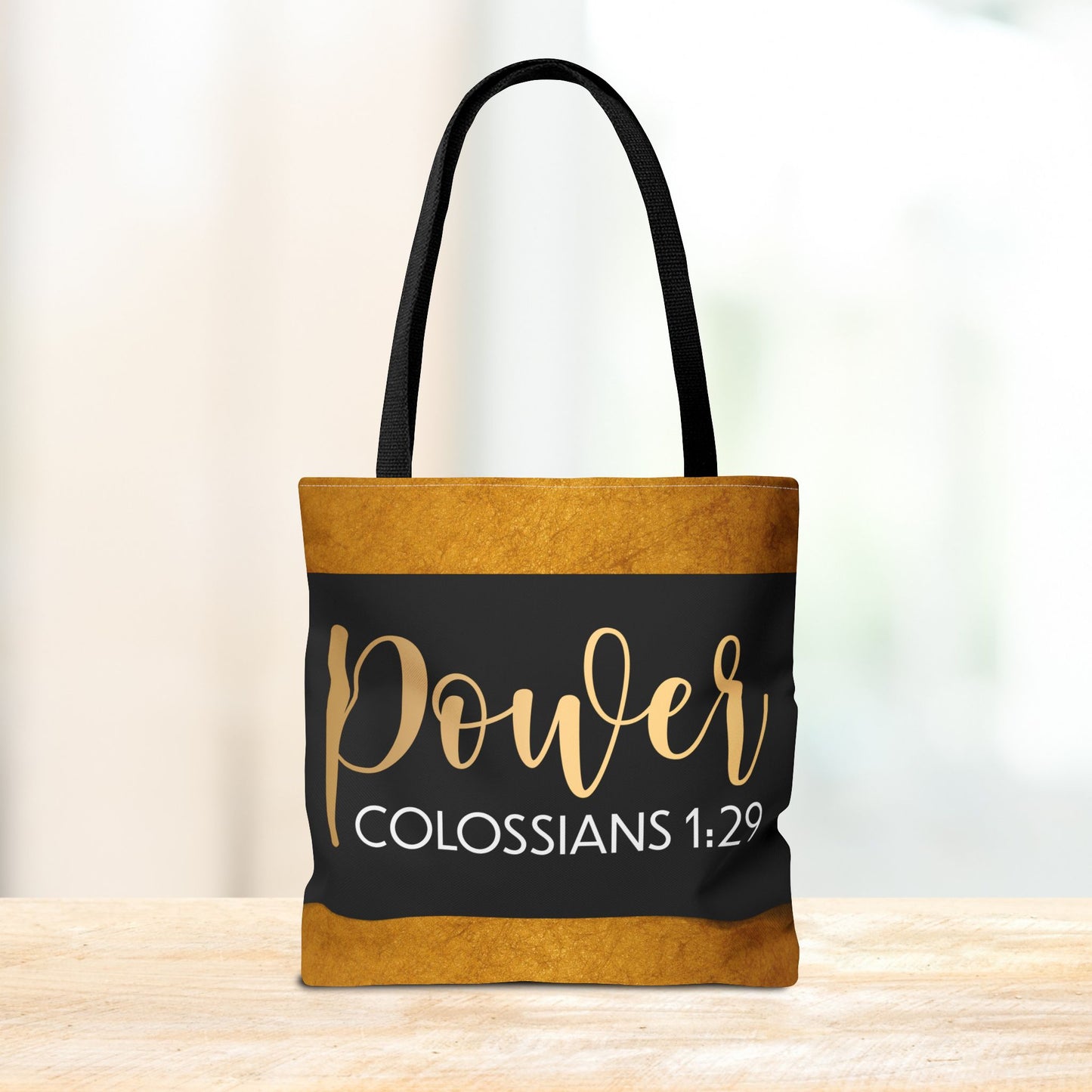 Fueled by His Power – Colossians 1:29 Motivational Travel Bag custom designer travel bag for gifting or everyday wear (Double-sided Print)