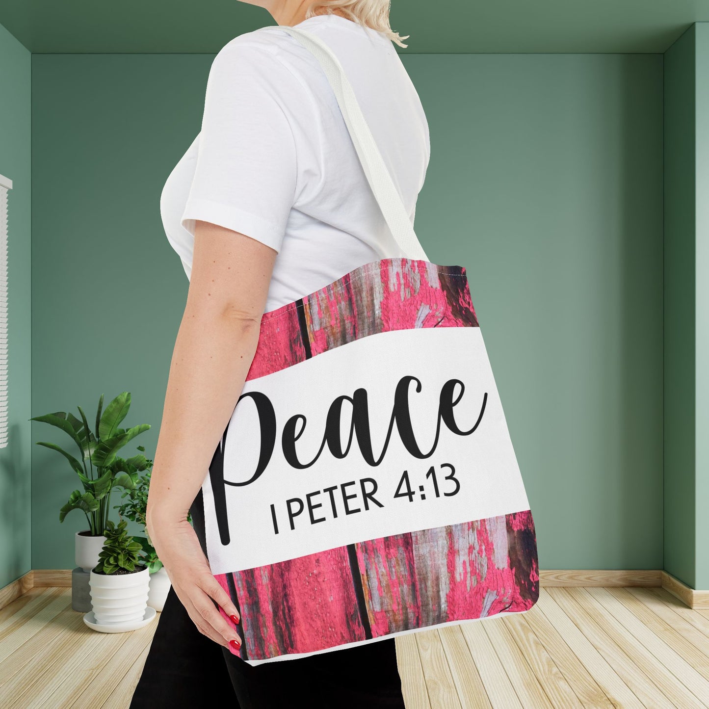 Joy in the fire Peace 1 Peter 4:13 Designer Travel Bag Scripture Design (Double sided print)