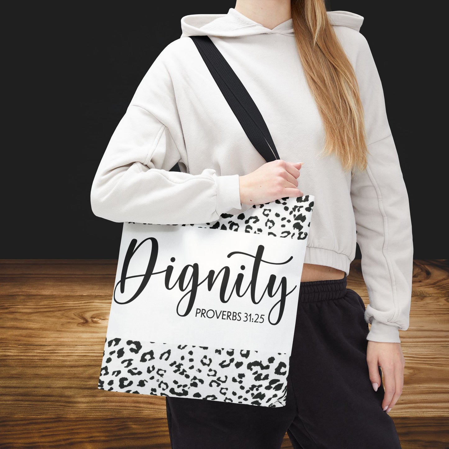 Dignity– Proverbs 31:25 Inspirational Designer Travel Bag Comfort on the Go designer travel bag