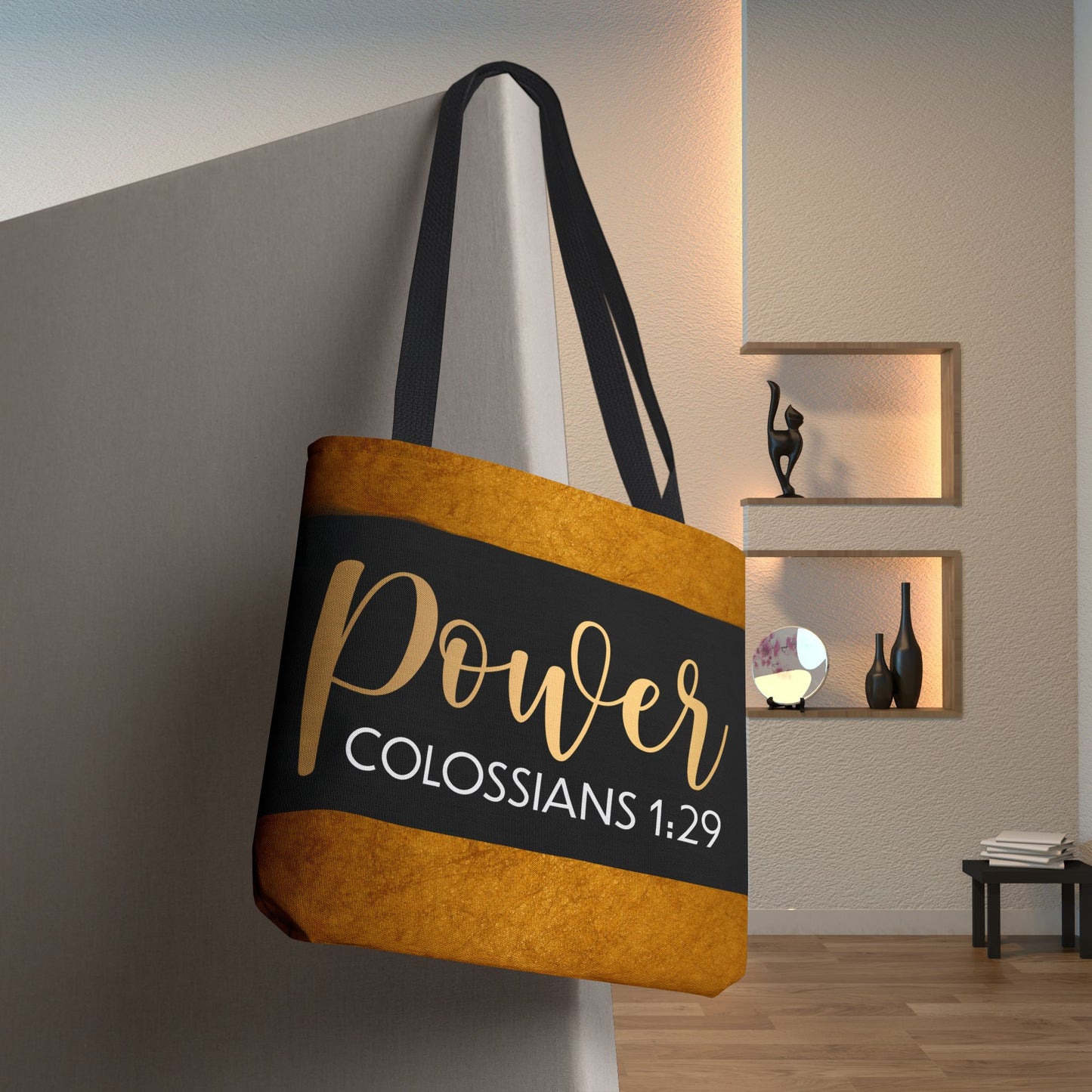 Fueled by His Power – Colossians 1:29 Motivational Travel Bag custom designer travel bag for gifting or everyday wear (Double-sided Print)