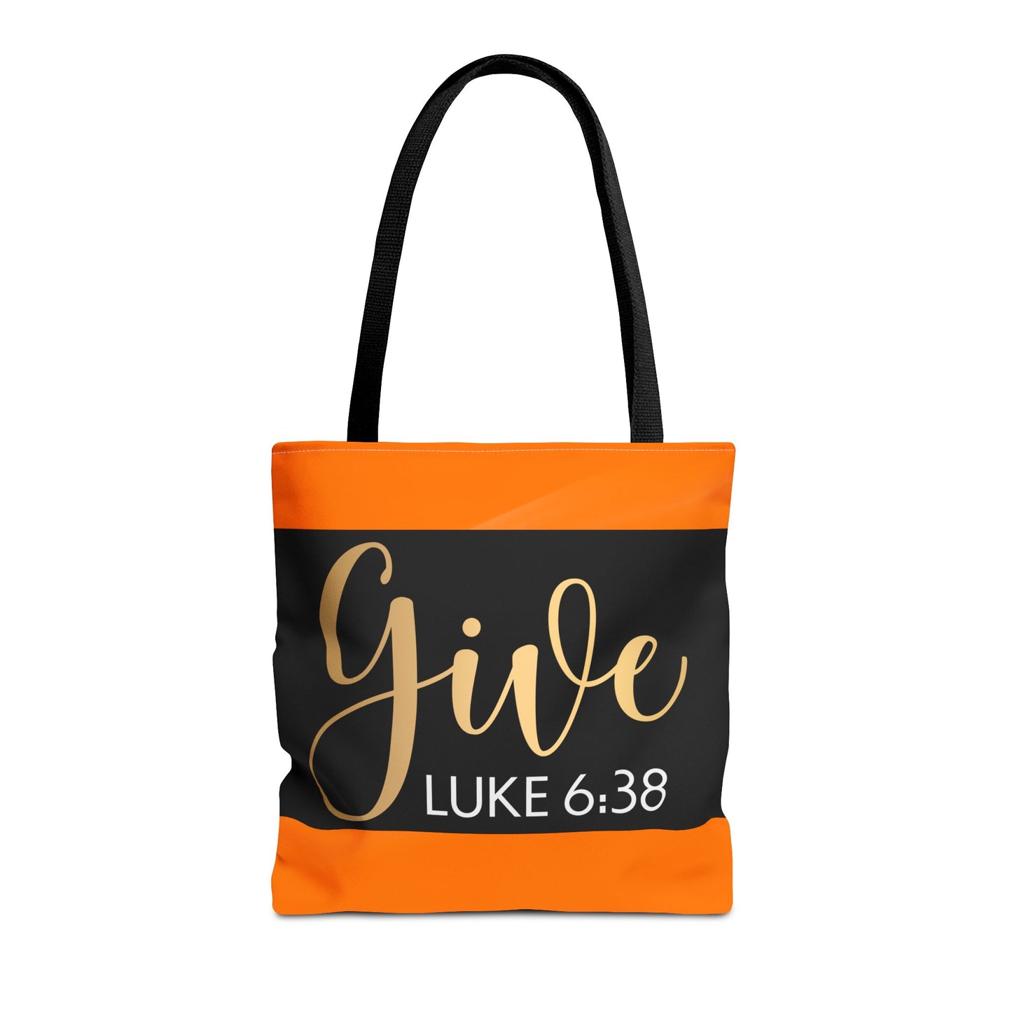 Give to be Given Travel Tote bag - 'Give' Luke 6:38 - Stylish & Functional Carryall Printed on both sides