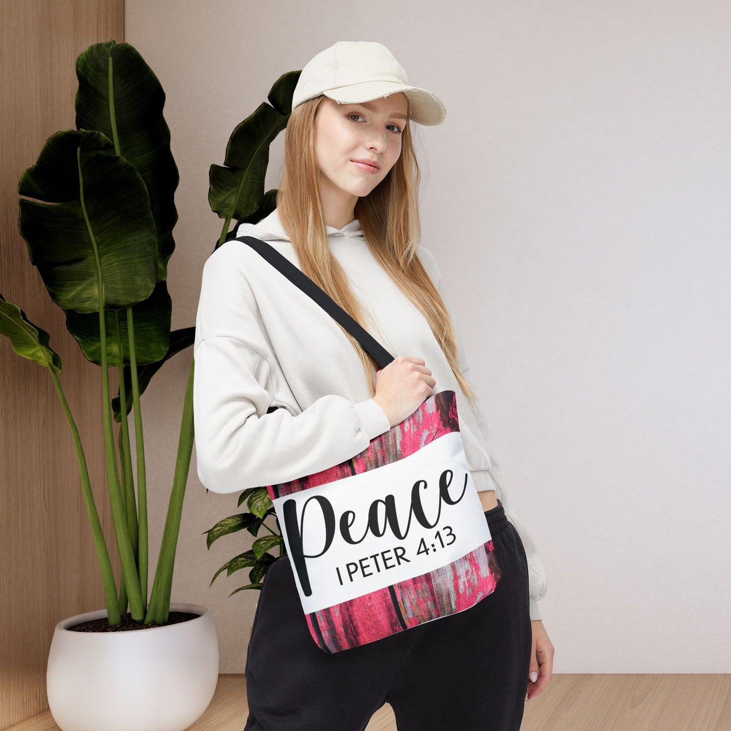 Joy in the fire Peace 1 Peter 4:13 Designer Travel Bag Scripture Design (Double sided print)