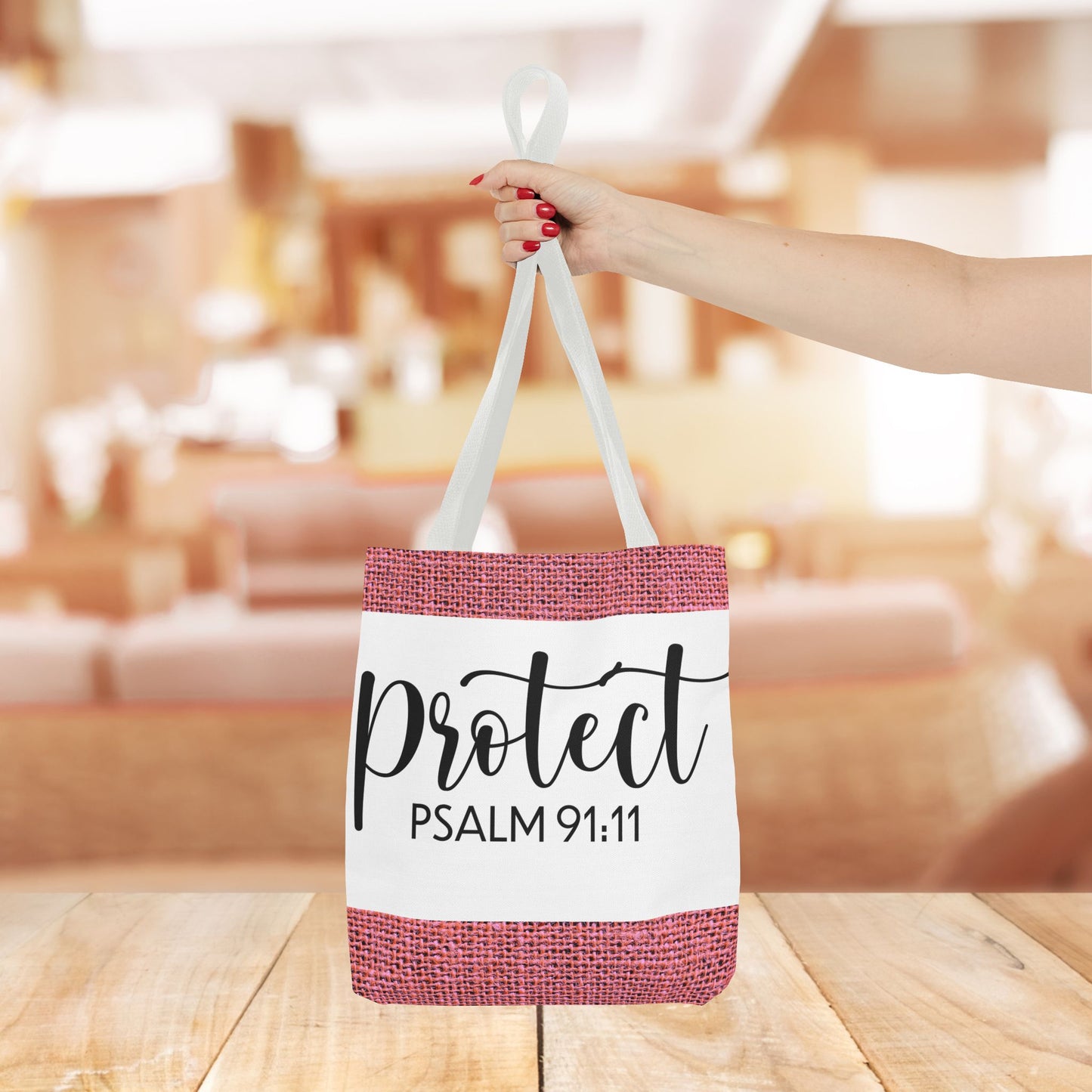 Divine Protection Psalm 91:11 Travel Bag – Everyday Style with Heavenly Assurance (Double-sided printed)