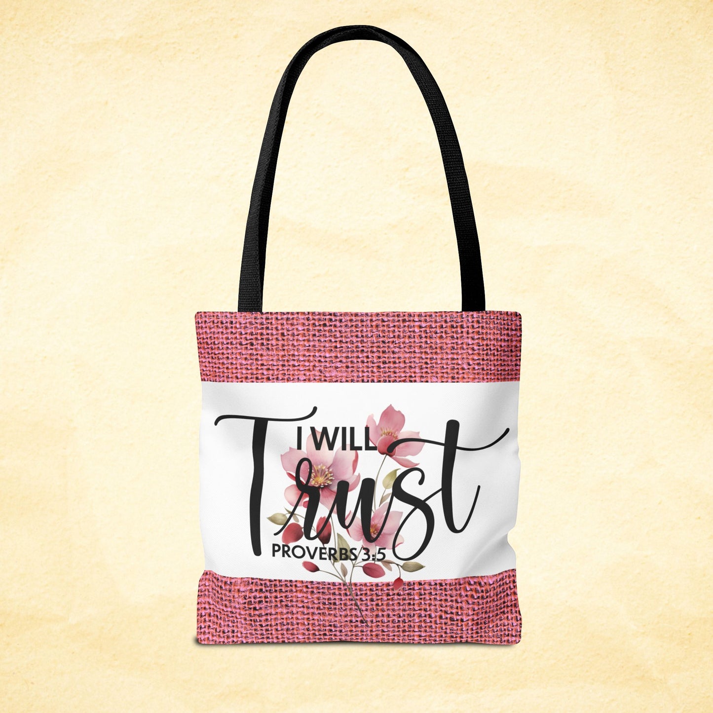 Trust Unshaken Laptop Travel Tote Bag – Proverbs 3:5 | Faith-Fueled Carryall for Daily Confidence Double sided print great for any occasion