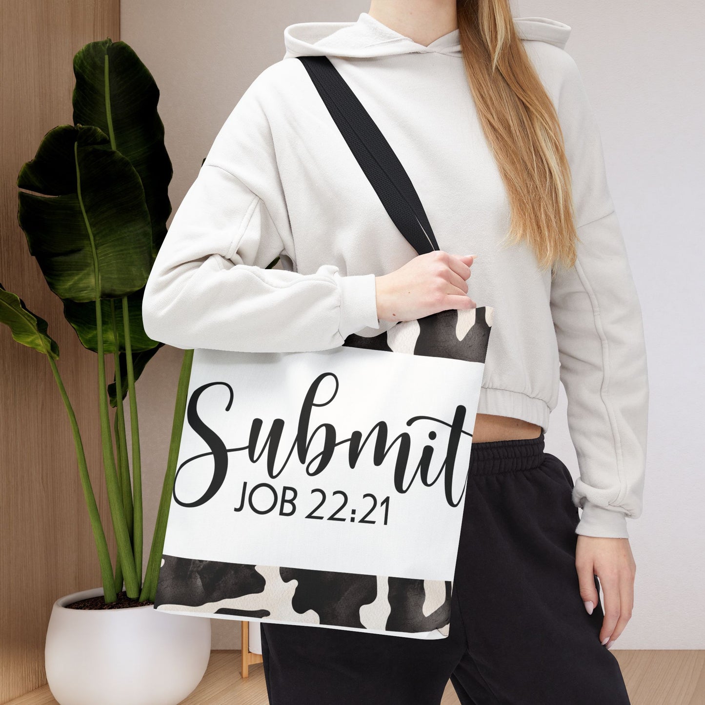 Submit to God's Will – Job 22:21 Scripture-Inspired Designer Travel Bag for Faith-Filled Living and Everyday Encouragement (Double-sided print)