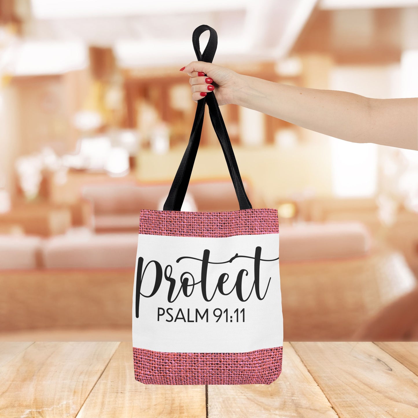 Divine Protection Psalm 91:11 Travel Bag – Everyday Style with Heavenly Assurance (Double-sided printed)