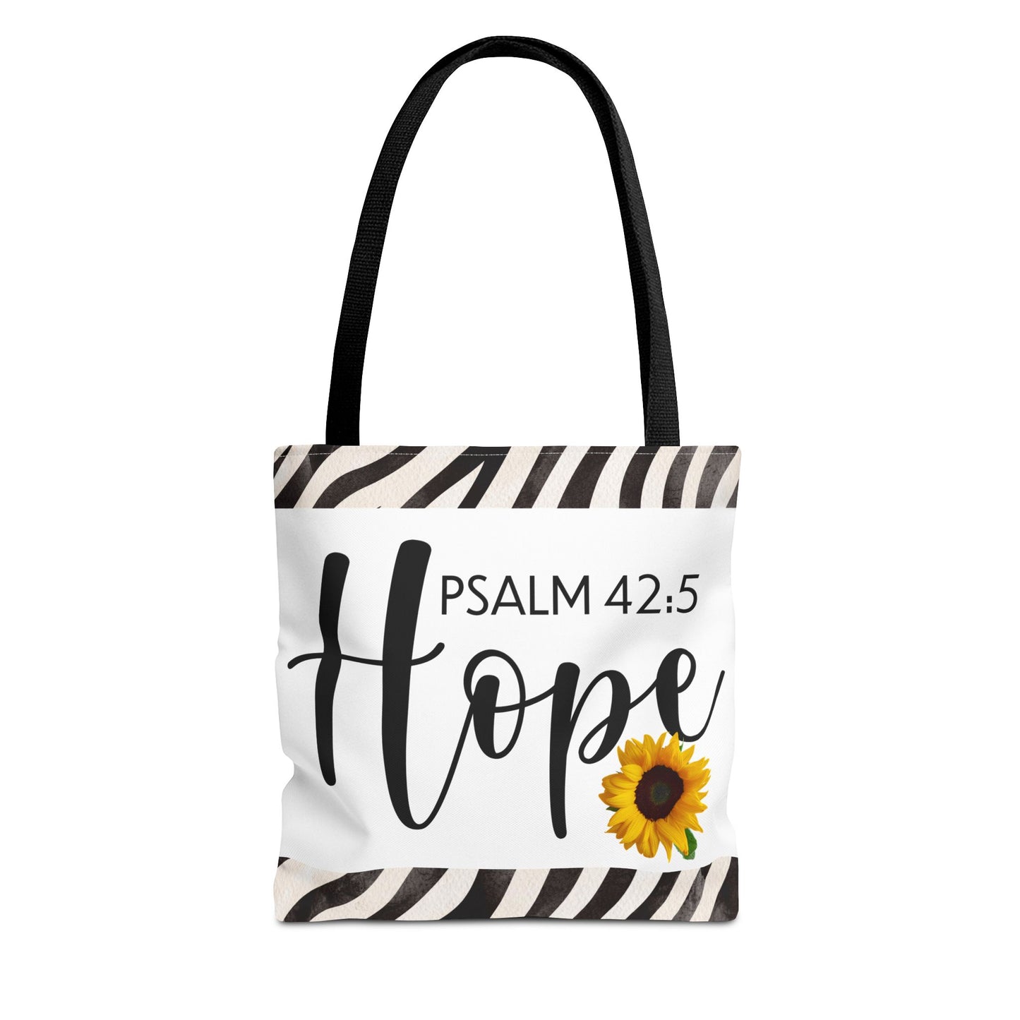 Hope Inspirational Psalm 42:5 TRAVEL Bag - Hopeful Scripture Design Printed on both sides great for gifting or everyday wear