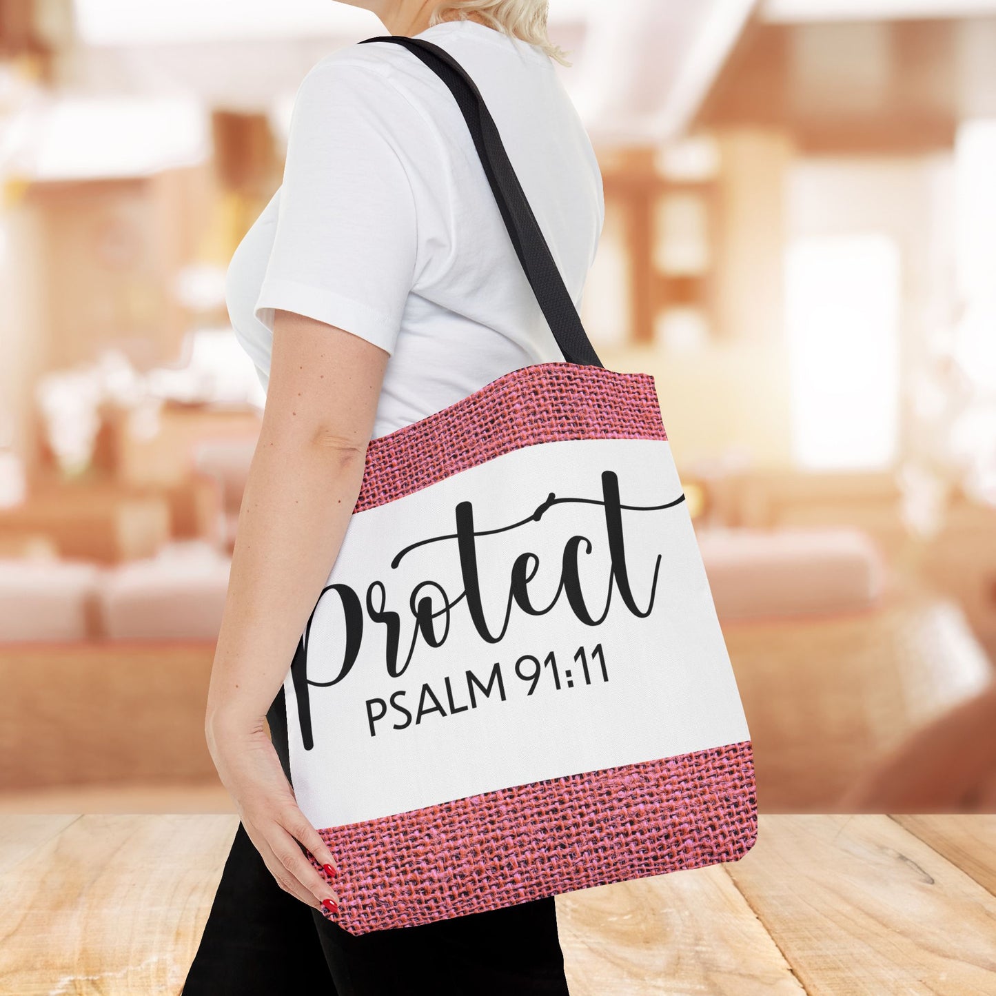 Divine Protection Psalm 91:11 Travel Bag – Everyday Style with Heavenly Assurance (Double-sided printed)