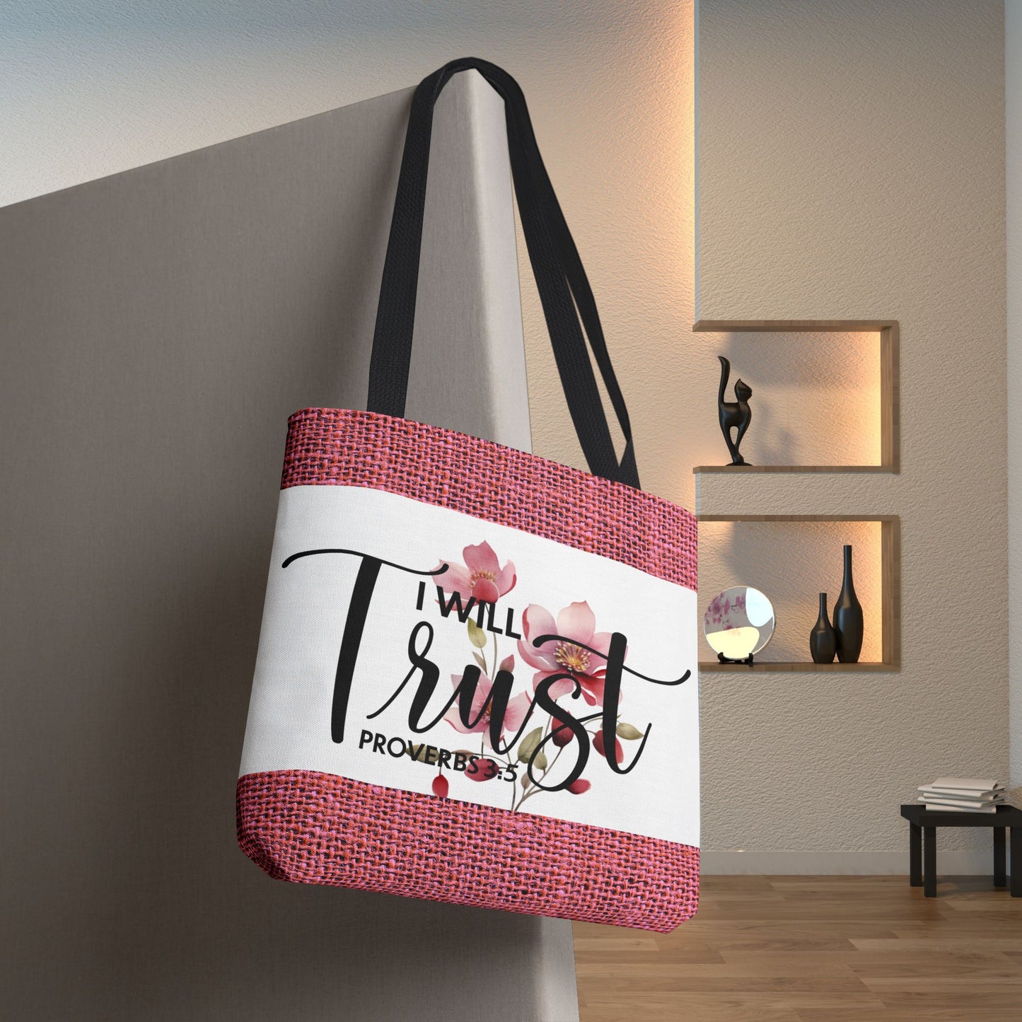 Trust Unshaken Laptop Travel Tote Bag – Proverbs 3:5 | Faith-Fueled Carryall for Daily Confidence Double sided print great for any occasion