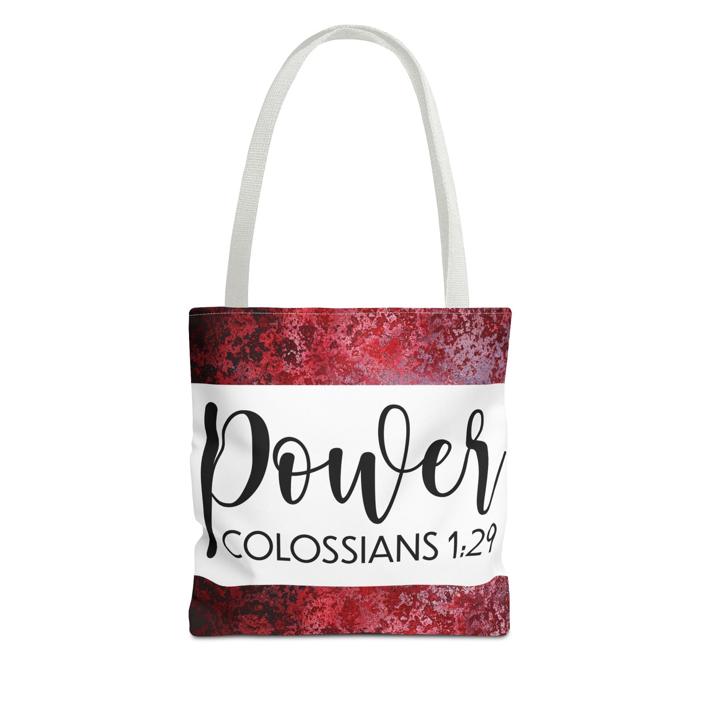 Fueled by Faith – Divine Power in Motion (Colossians 1:29) Double sided print Inspirational Carryall for Faith-Filled Living