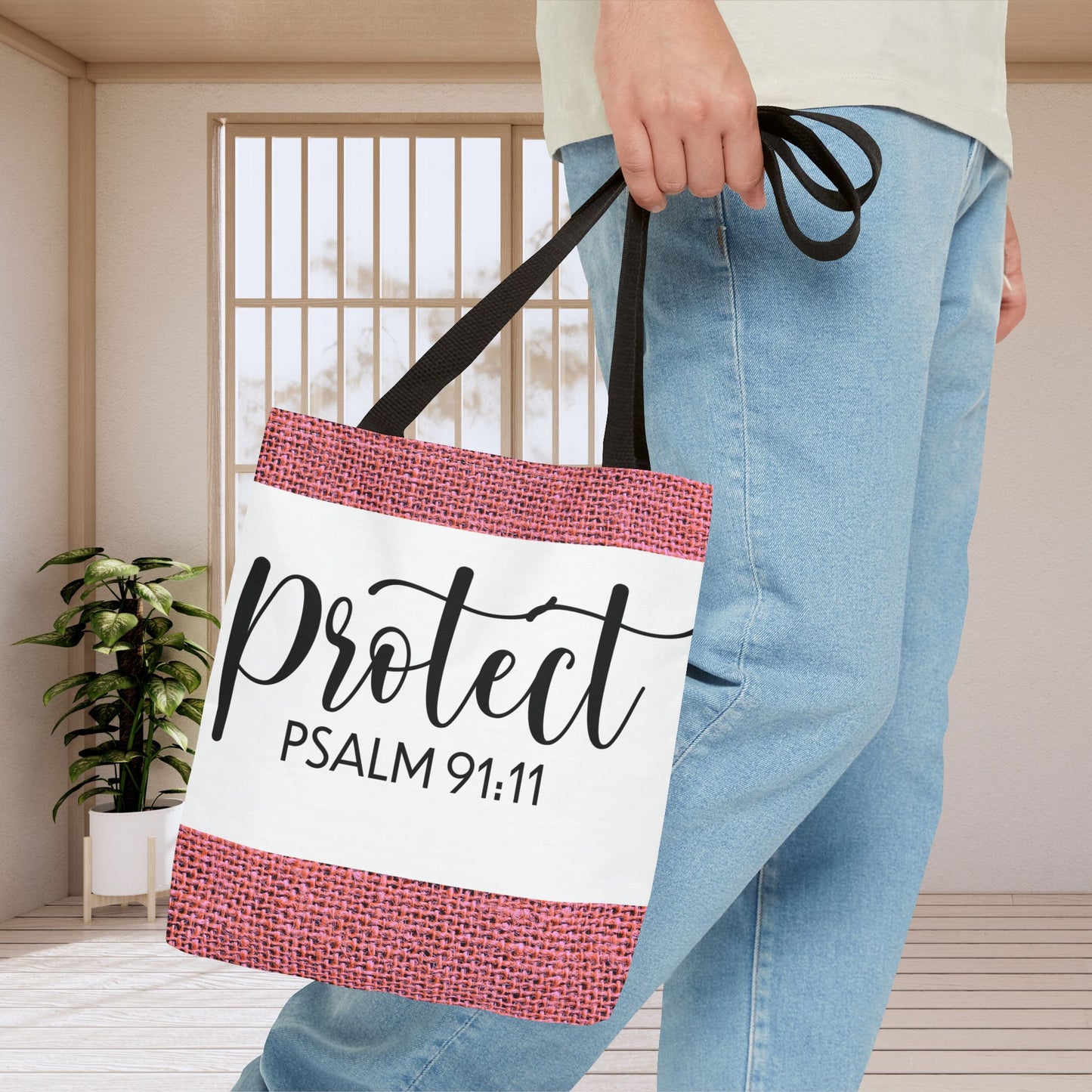 Divine Protection Psalm 91:11 Travel Bag – Everyday Style with Heavenly Assurance (Double-sided printed)