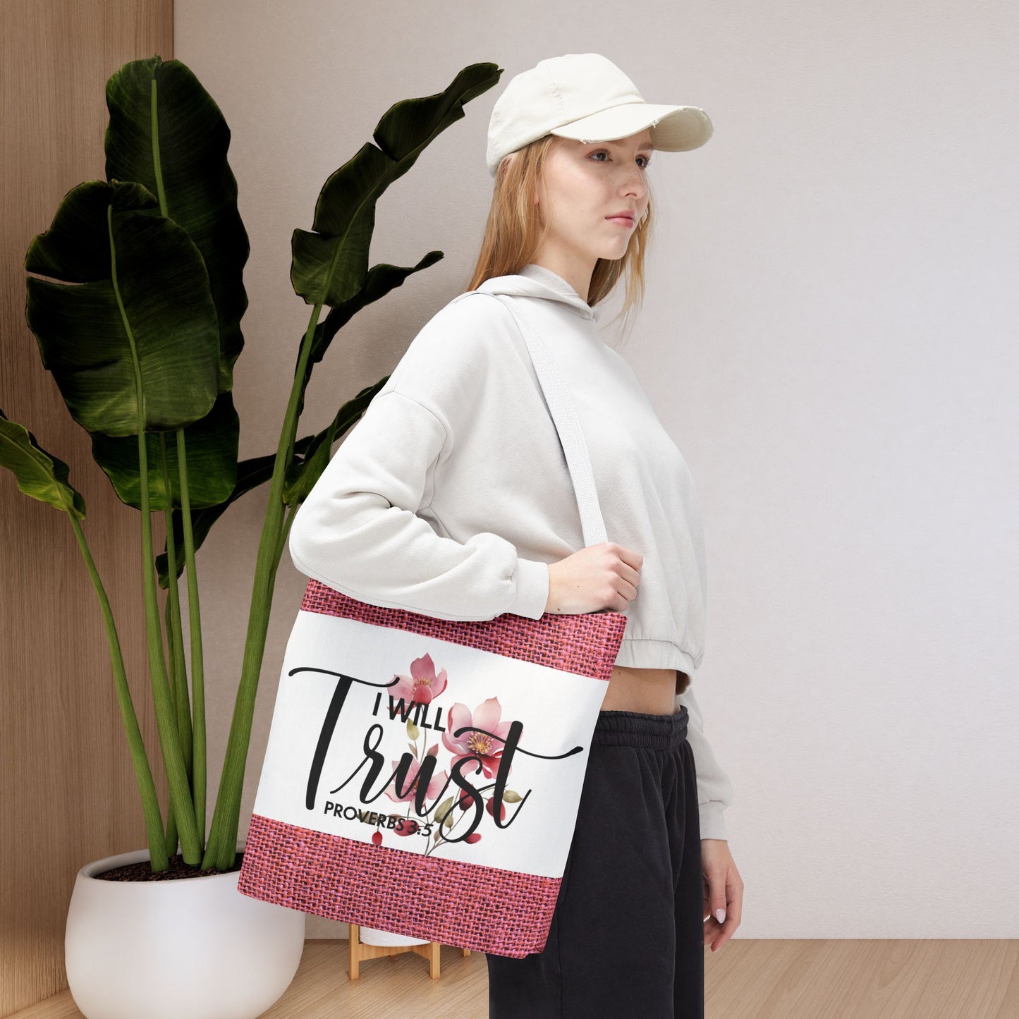 Trust Unshaken Laptop Travel Tote Bag – Proverbs 3:5 | Faith-Fueled Carryall for Daily Confidence Double sided print great for any occasion