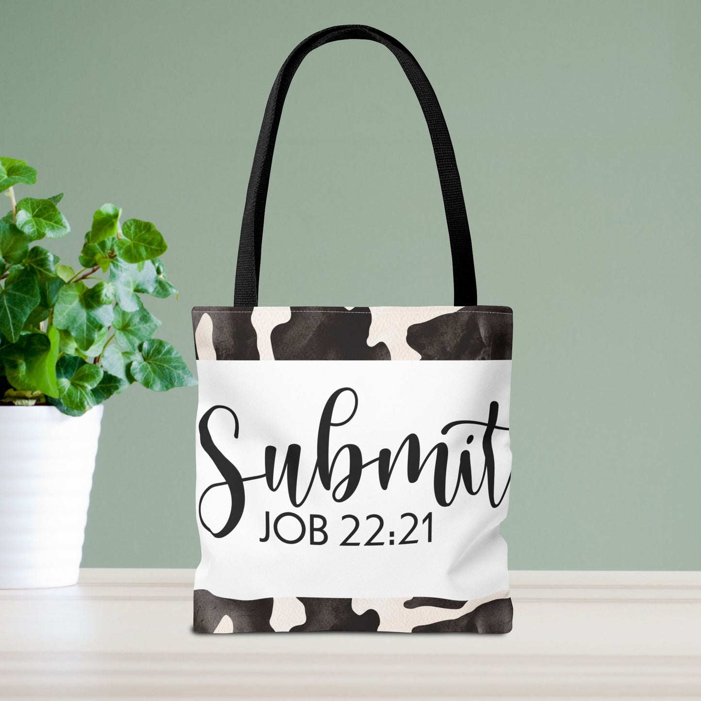 Submit to God's Will – Job 22:21 Scripture-Inspired Designer Travel Bag for Faith-Filled Living and Everyday Encouragement (Double-sided print)