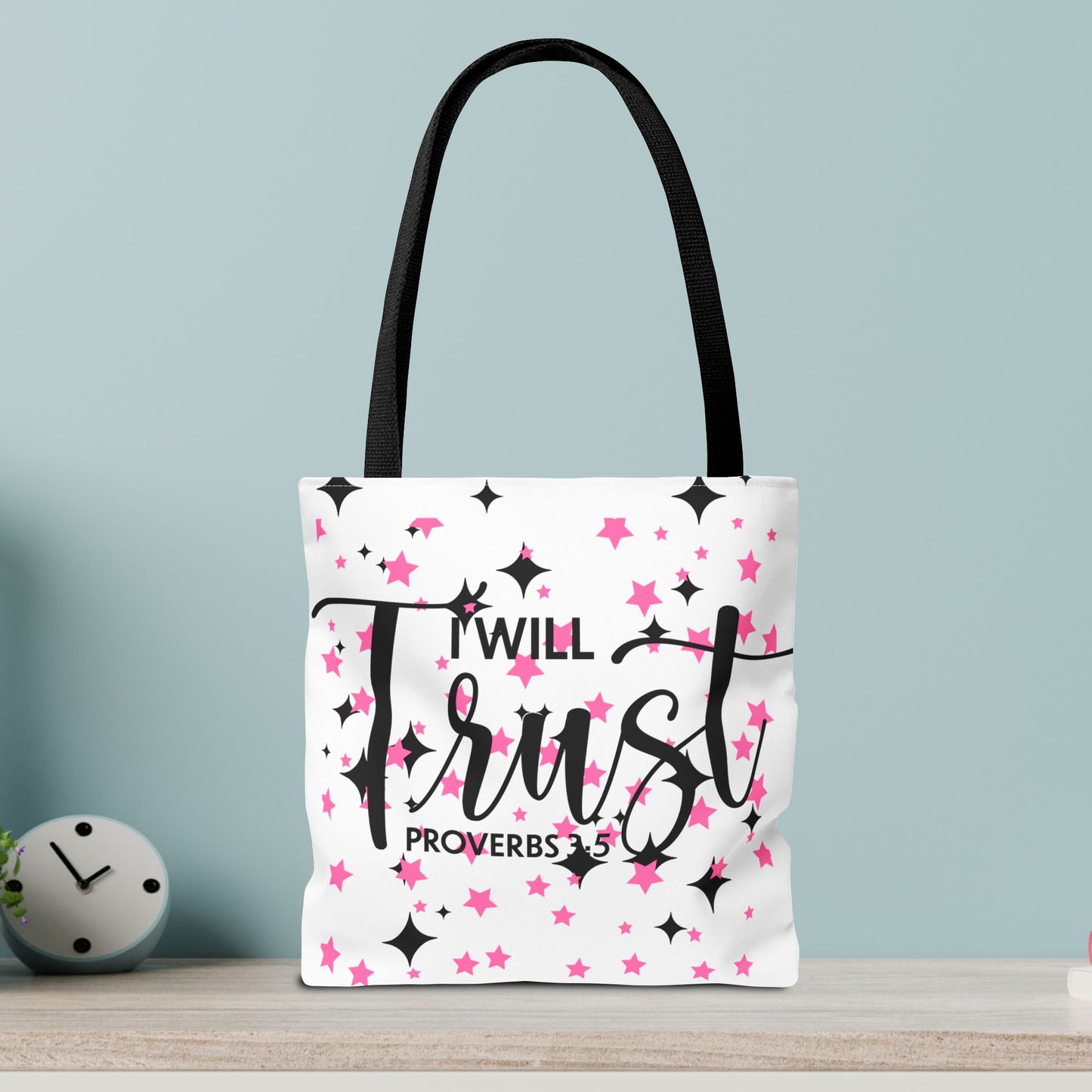 Trust in the Lord Travel  Bag – Proverbs 3:5 | Inspirational Designer Carryall for Daily Encouragement(Double-sided print)
