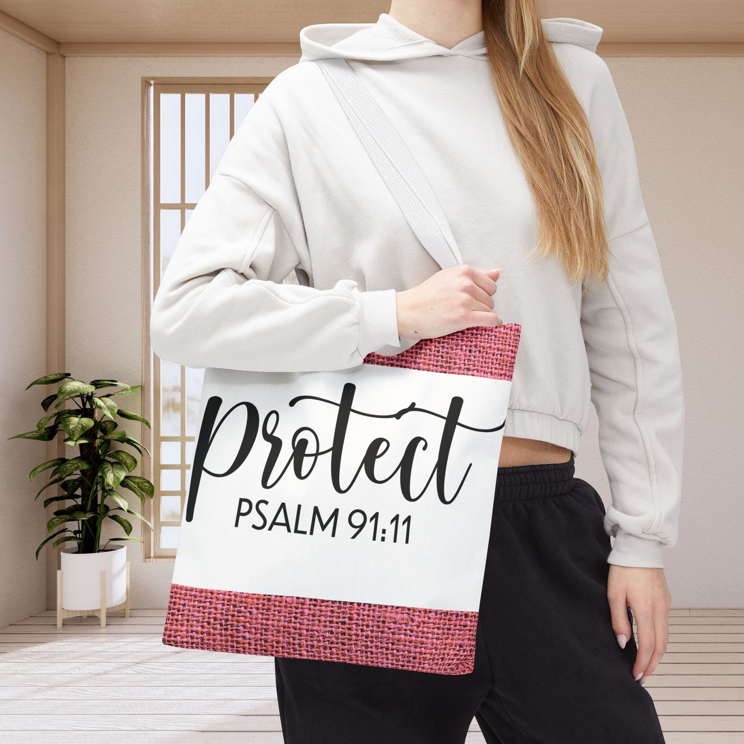 Divine Protection Psalm 91:11 Travel Bag – Everyday Style with Heavenly Assurance (Double-sided printed)