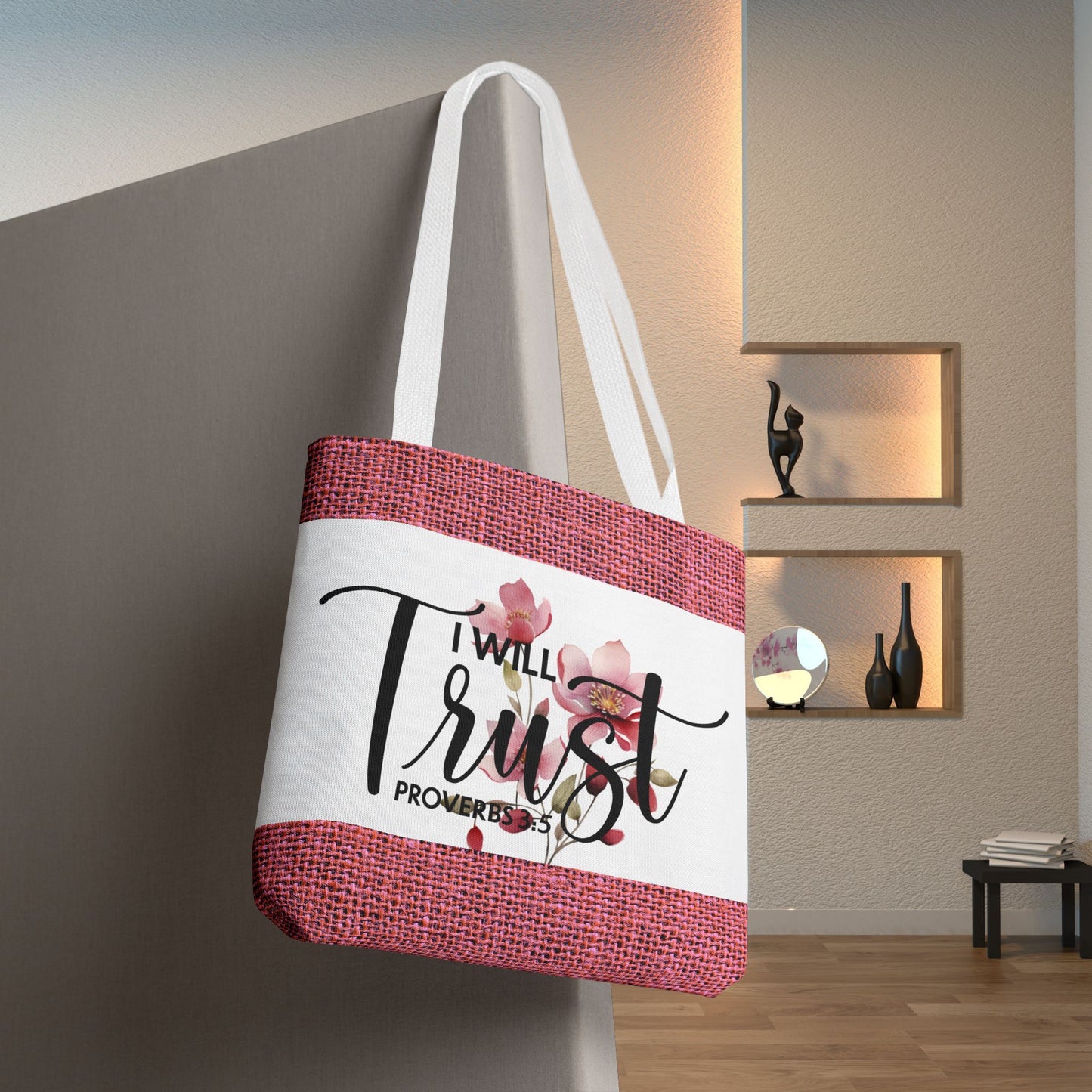 Trust Unshaken Laptop Travel Tote Bag – Proverbs 3:5 | Faith-Fueled Carryall for Daily Confidence Double sided print great for any occasion
